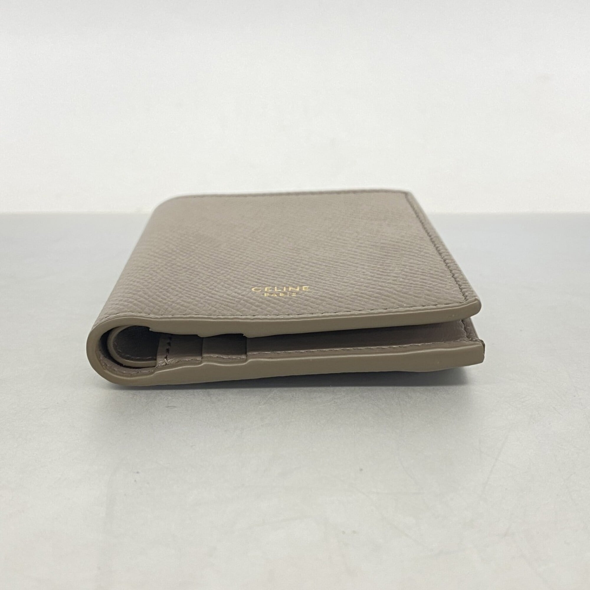 Celine Grayish Leather Wallet (Bi-Fold) (Pre-Owned)