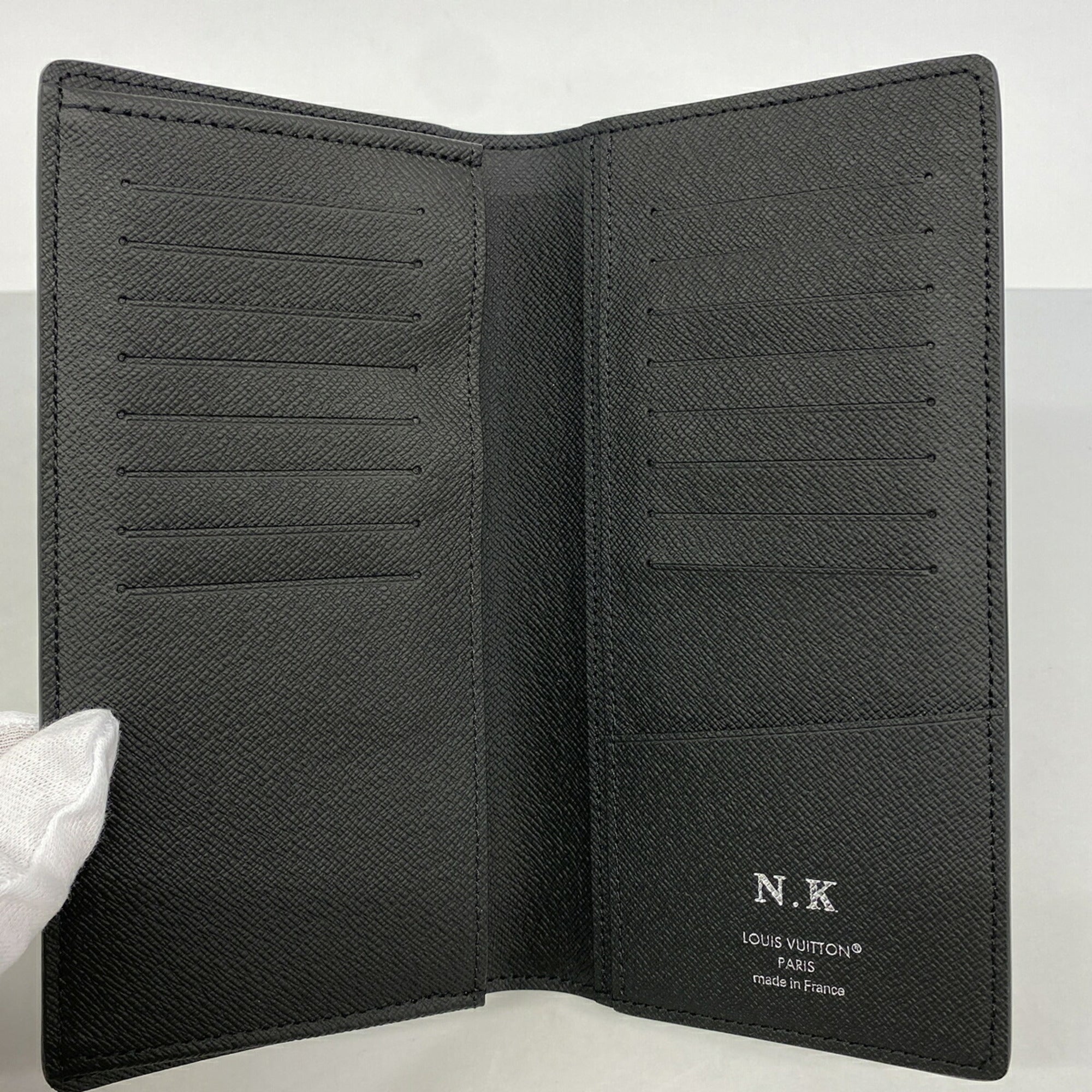 Louis Vuitton Noir Long Wallet (Bi-Fold) (Pre-Owned)