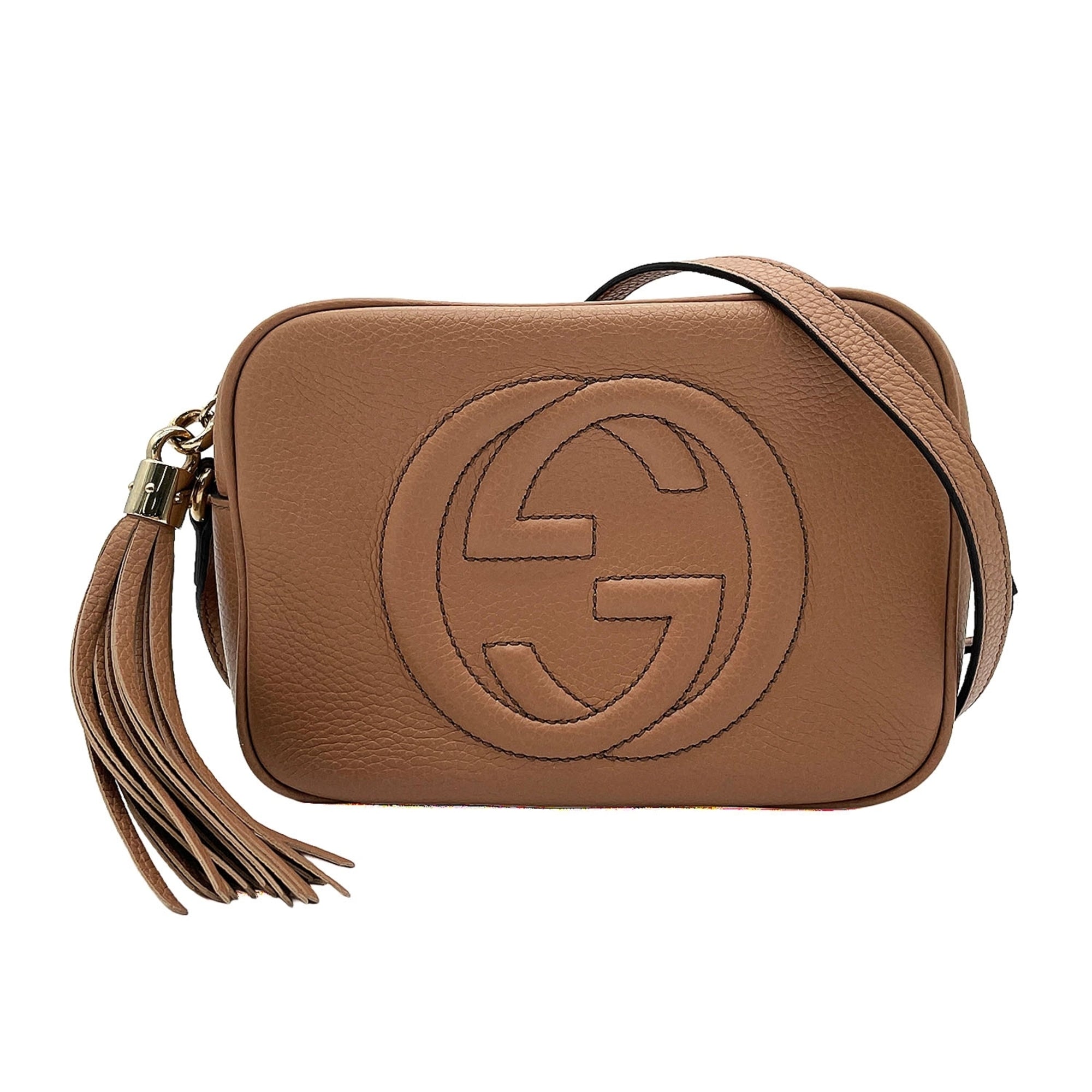 Gucci Beige Leather Shoulder Bag (Pre-Owned)