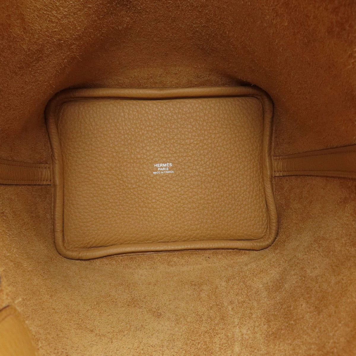 Hermes Brown Taurillon Clemence Leather Handbag (Pre-Owned)