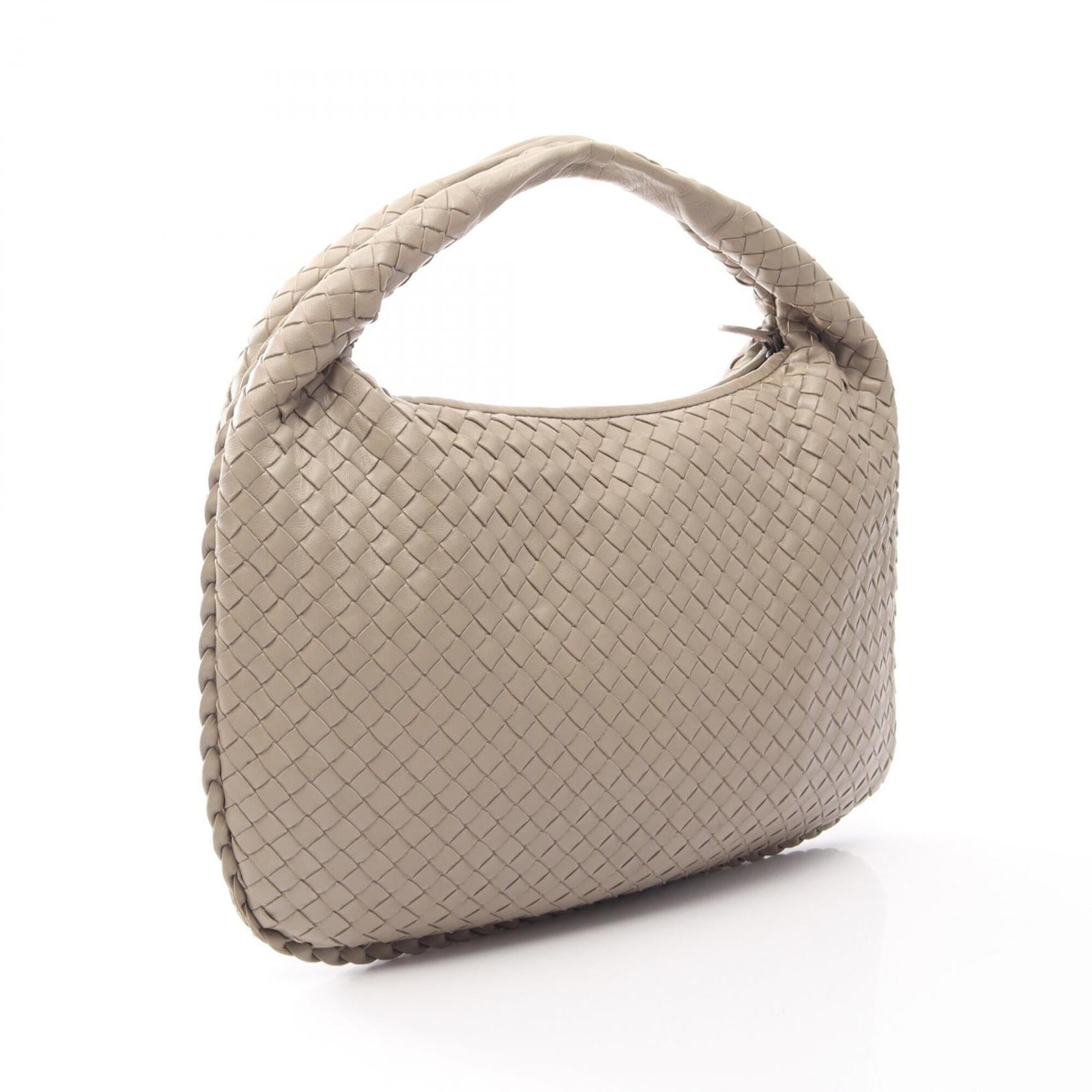 Bottega Veneta Beige Leather Handbag Shoulder Bag (Pre-Owned)