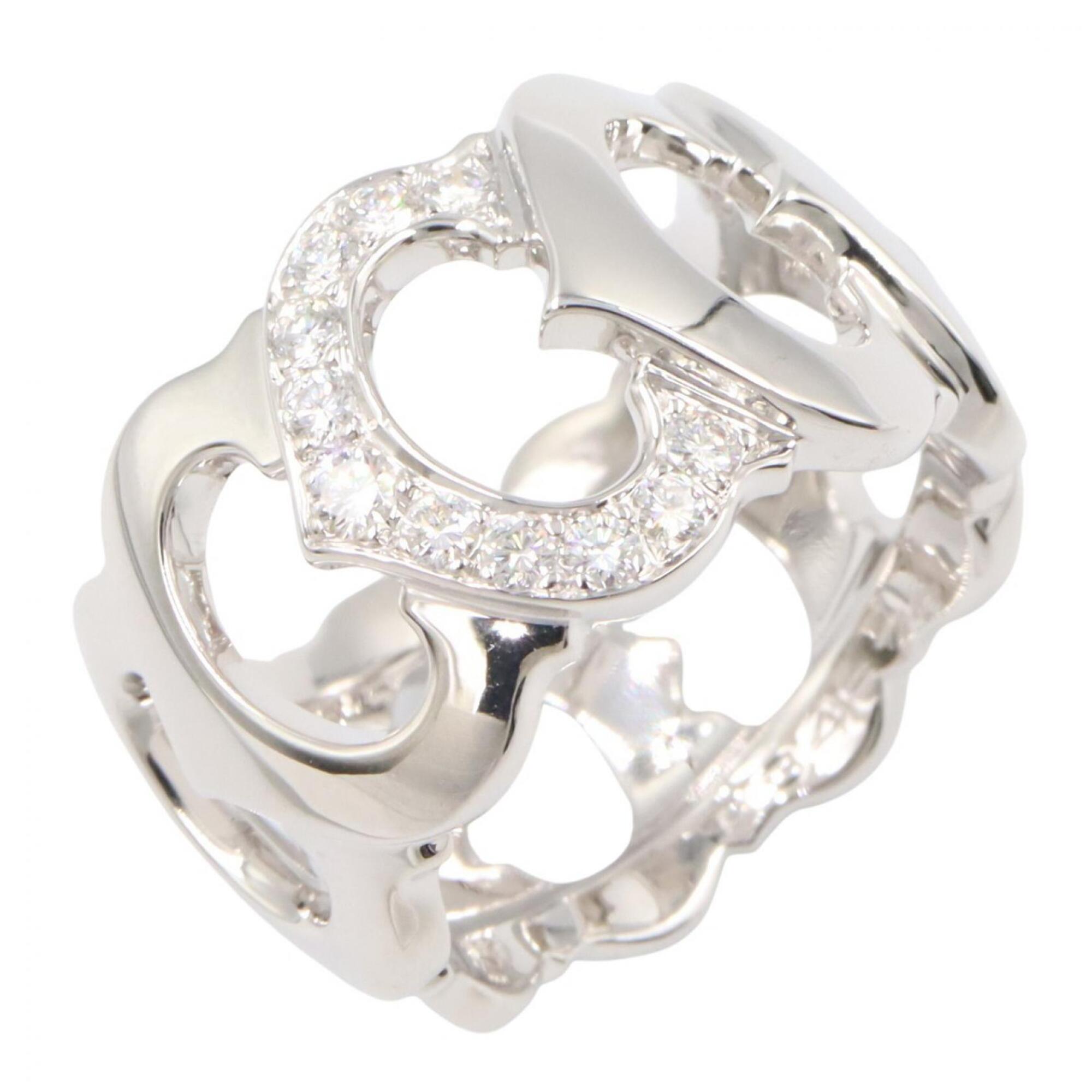 Cartier Silver Clear White Gold (18K) Band Ring (Pre-Owned)