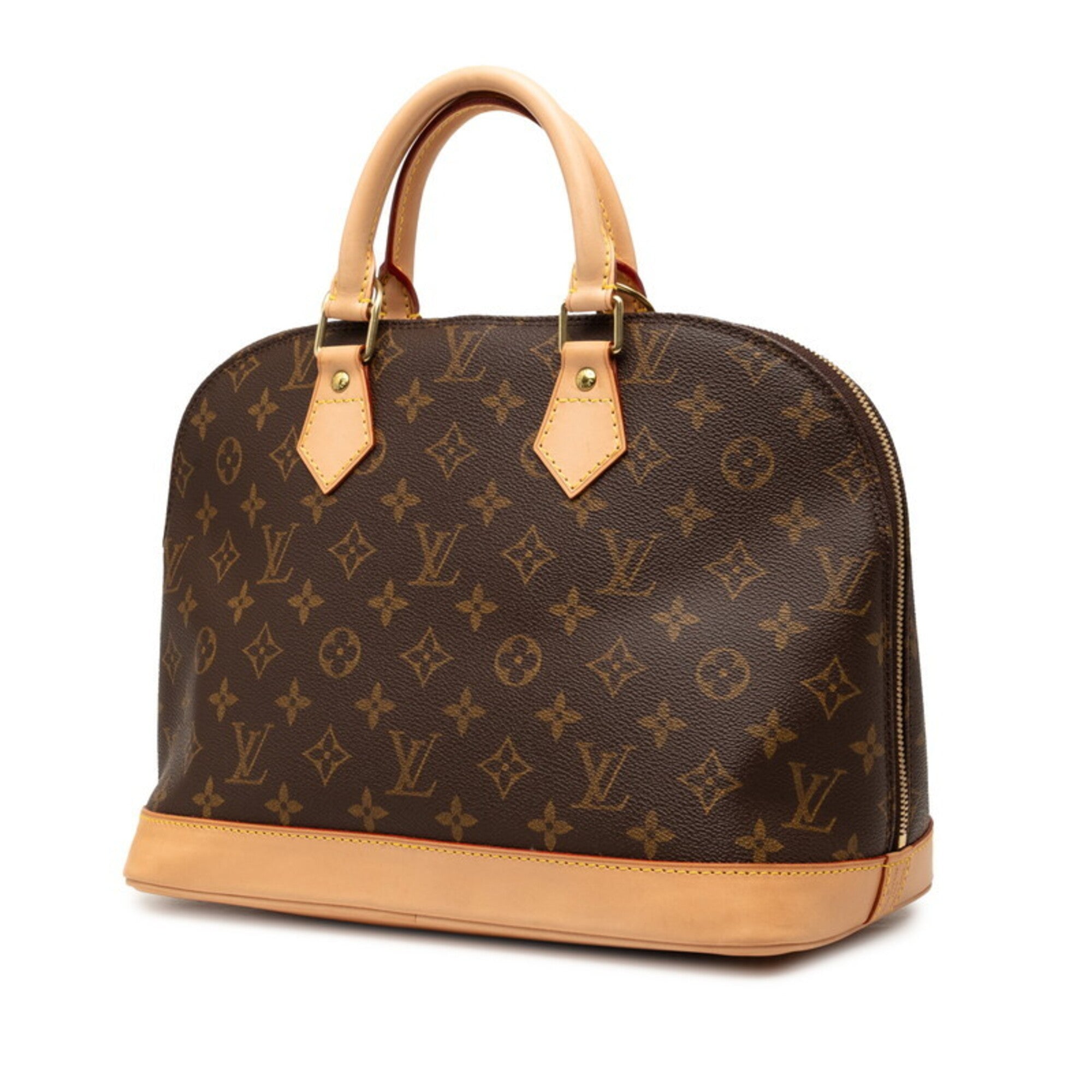 Louis Vuitton Monogram Brown Pvc Leather Handbag (Pre-Owned)