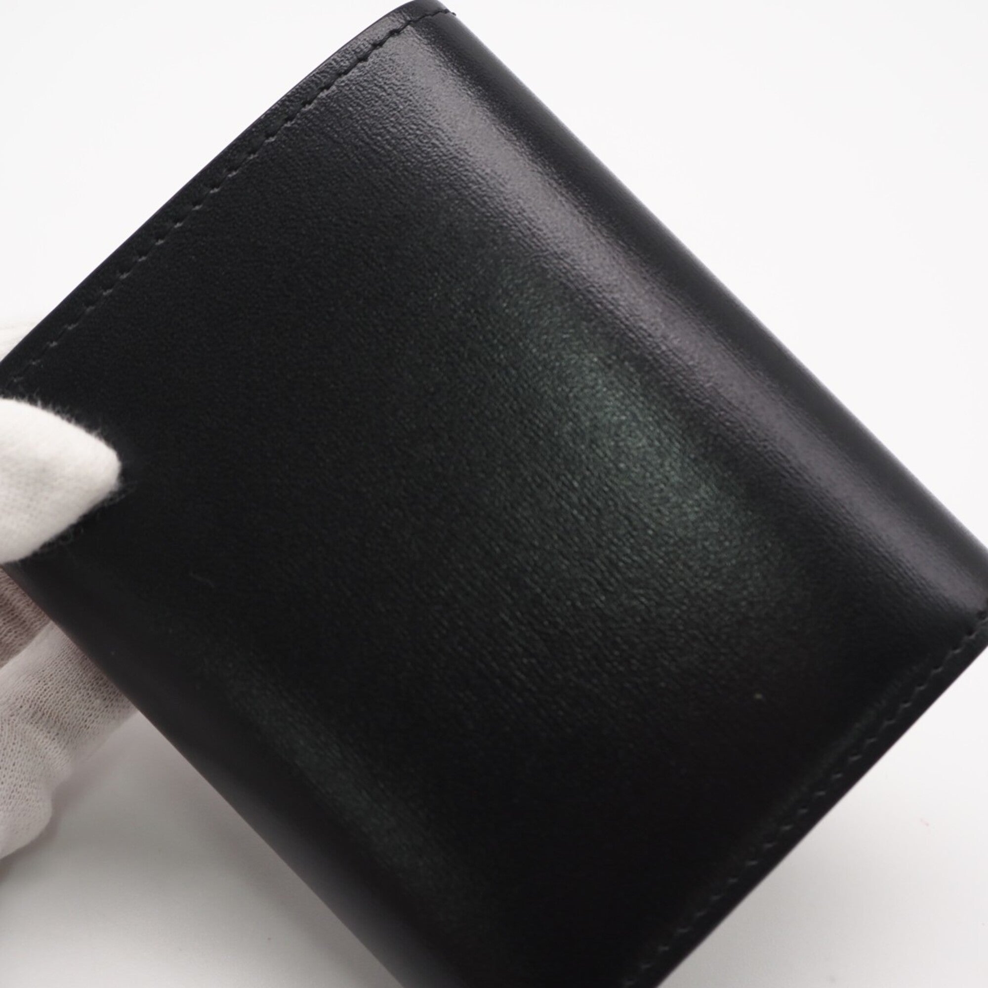 Celine Black Leather Wallet (Tri-Fold) (Pre-Owned)
