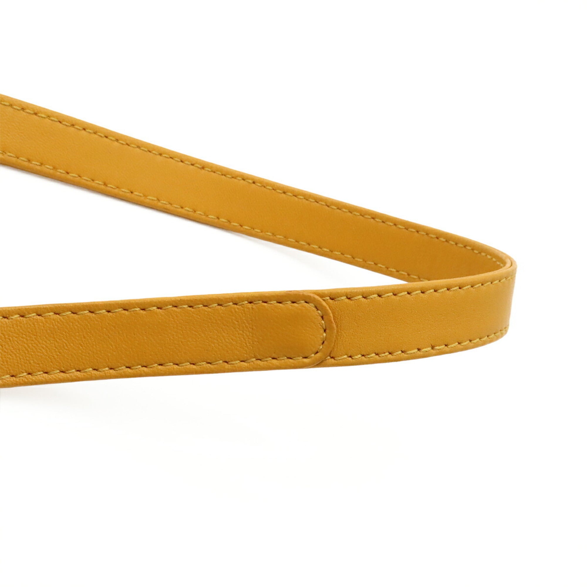 Loewe Yellow Leather Pochette Shoulder Bag (Pre-Owned)