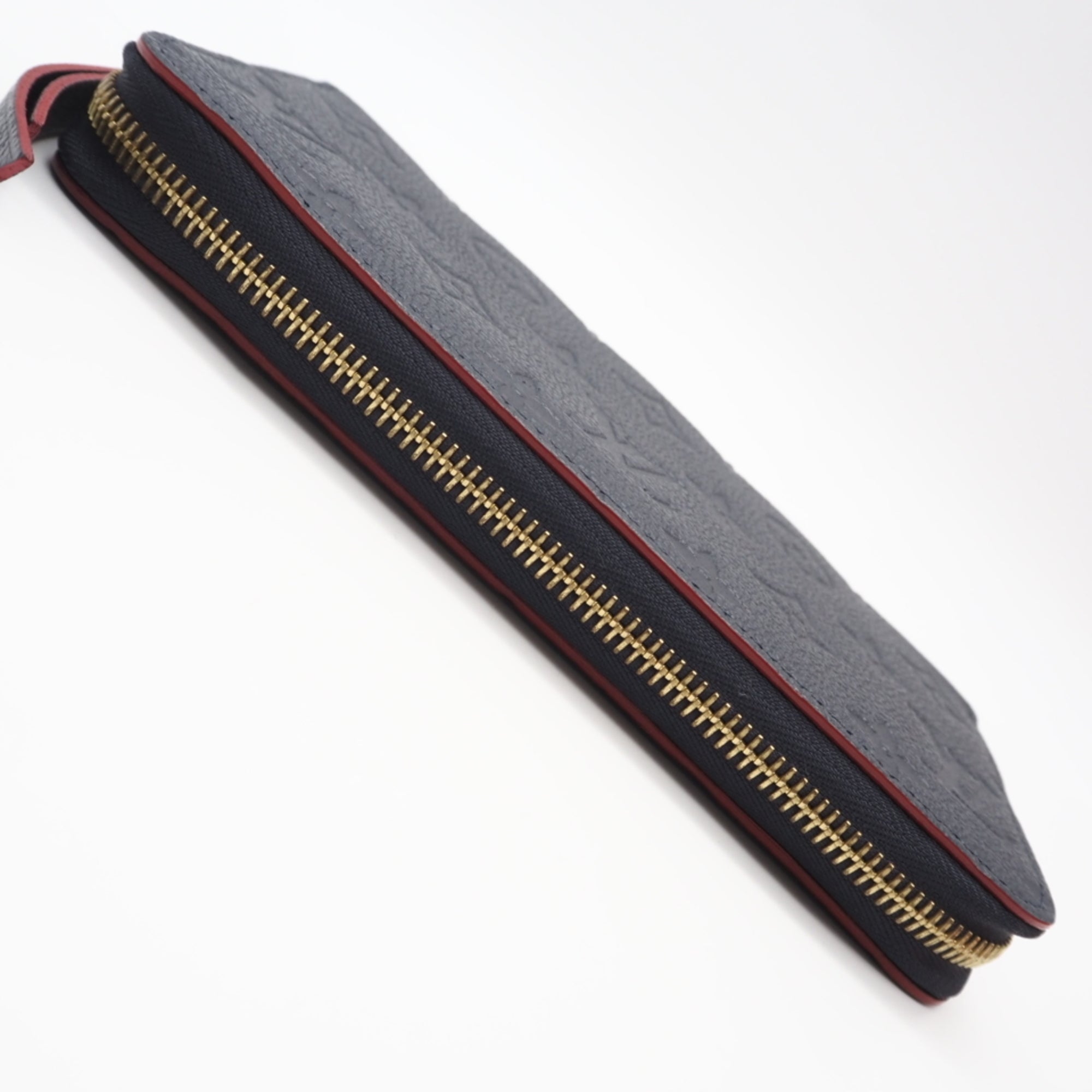 Louis Vuitton Marine Rouge Navy Red Color Leather Long Wallet (Bi-Fold) (Pre-Owned)