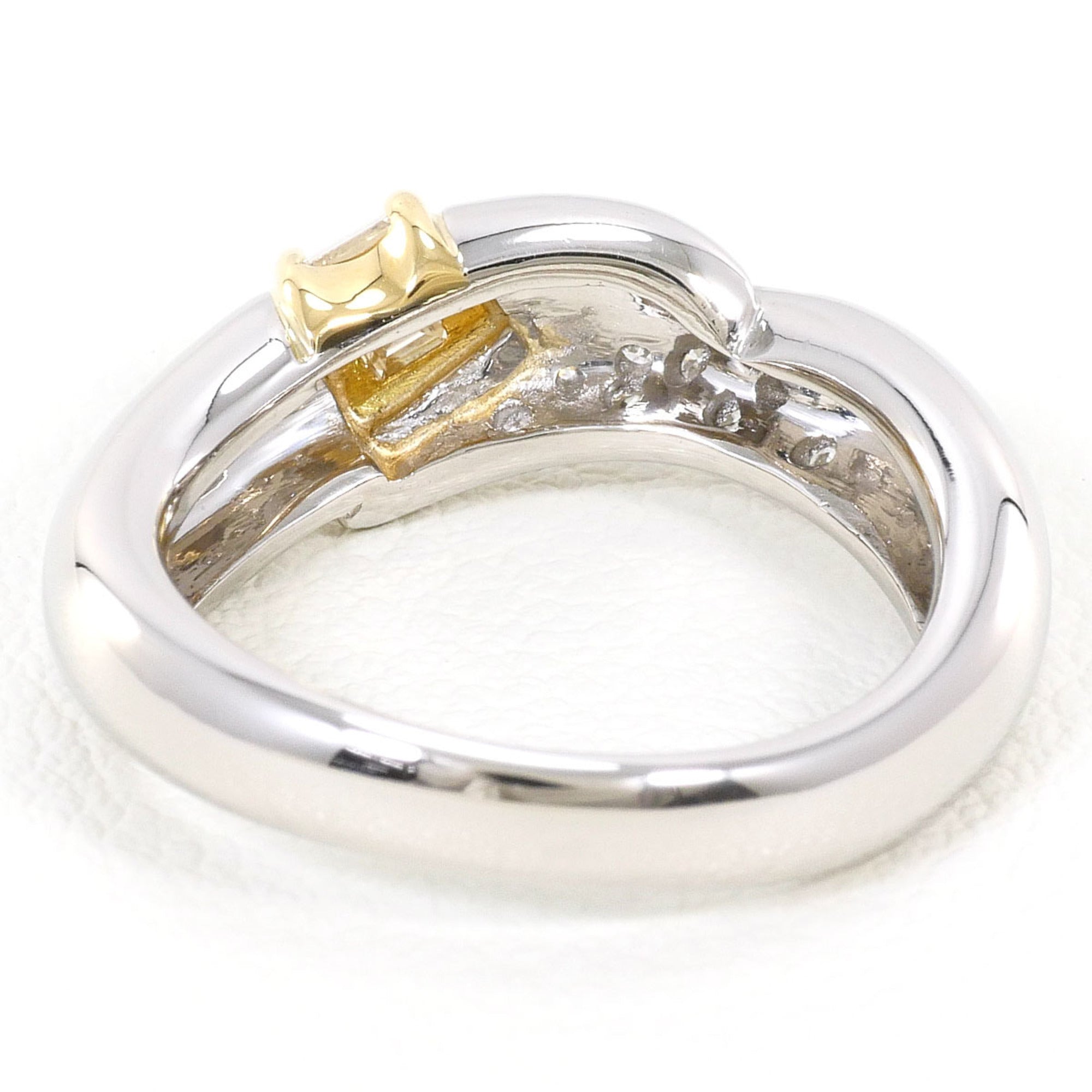 Unbranded Platinum Yellow Gold Yellow Gold (18K) Platinum 900 Band Ring (Pre-Owned)