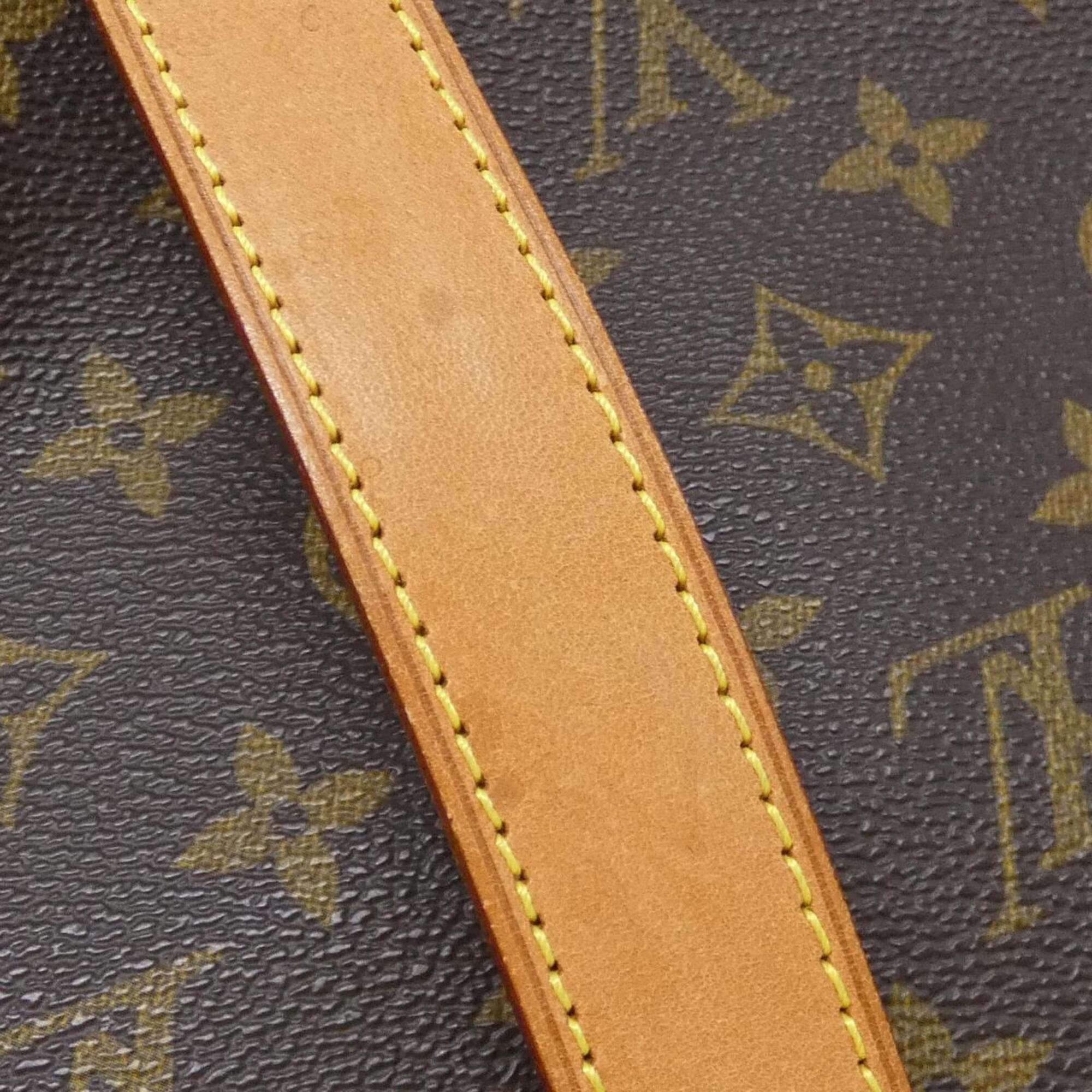 Louis Vuitton Marron Coated Canvas Shoulder Bag (Pre-Owned)