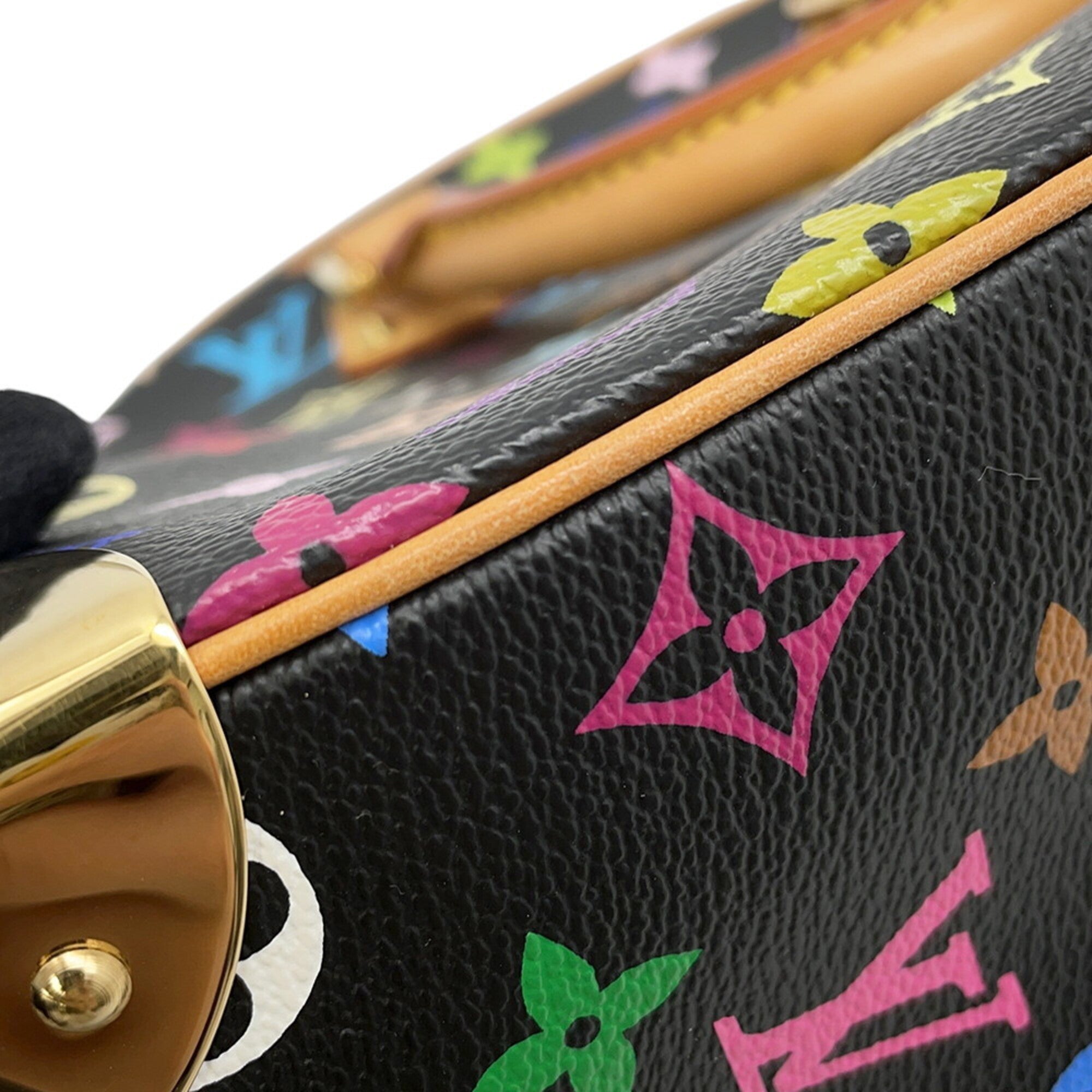 Louis Vuitton Beige Noir Monogram Multicolore Handbag (Pre-Owned)
