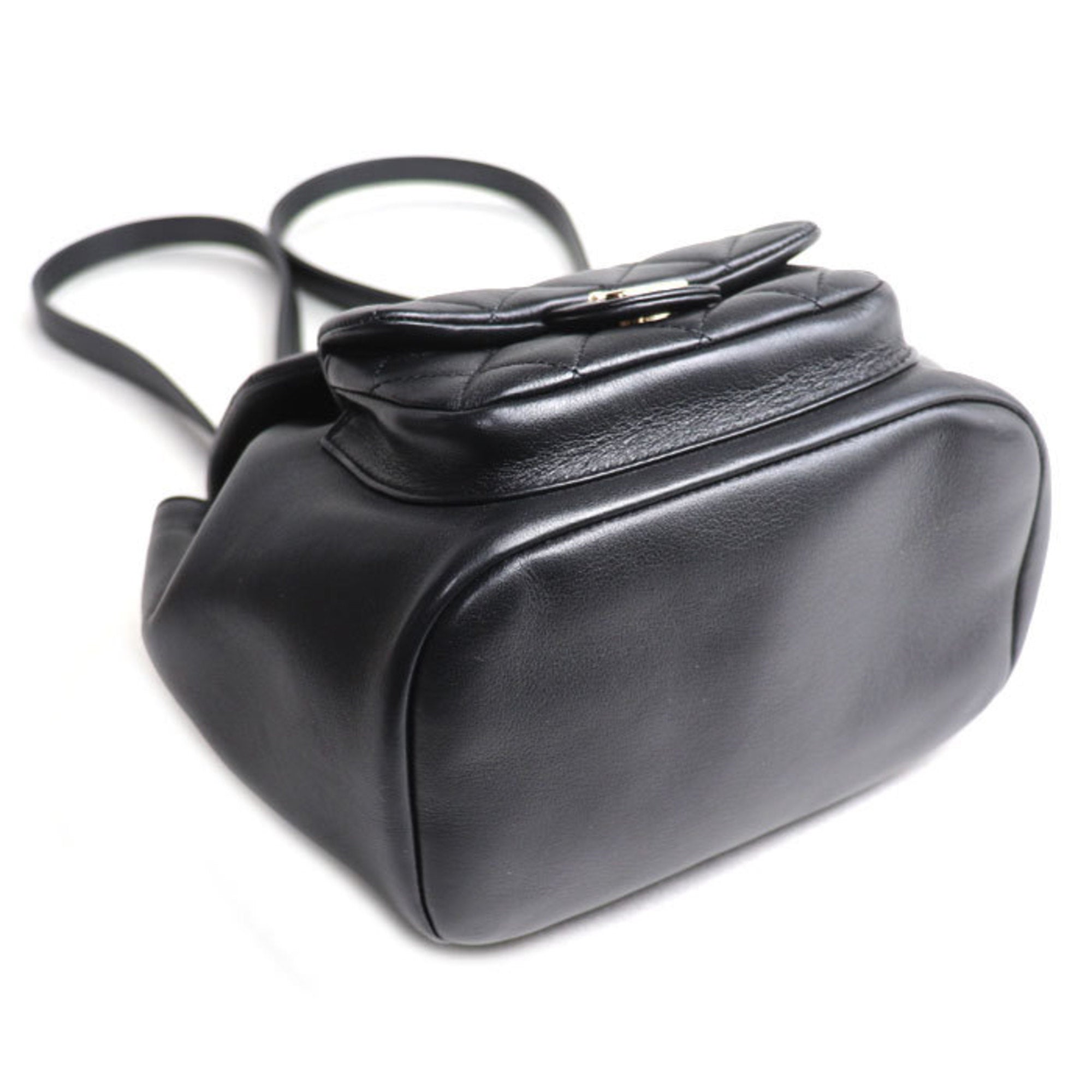 Chanel Black Leather Backpack (Pre-Owned)