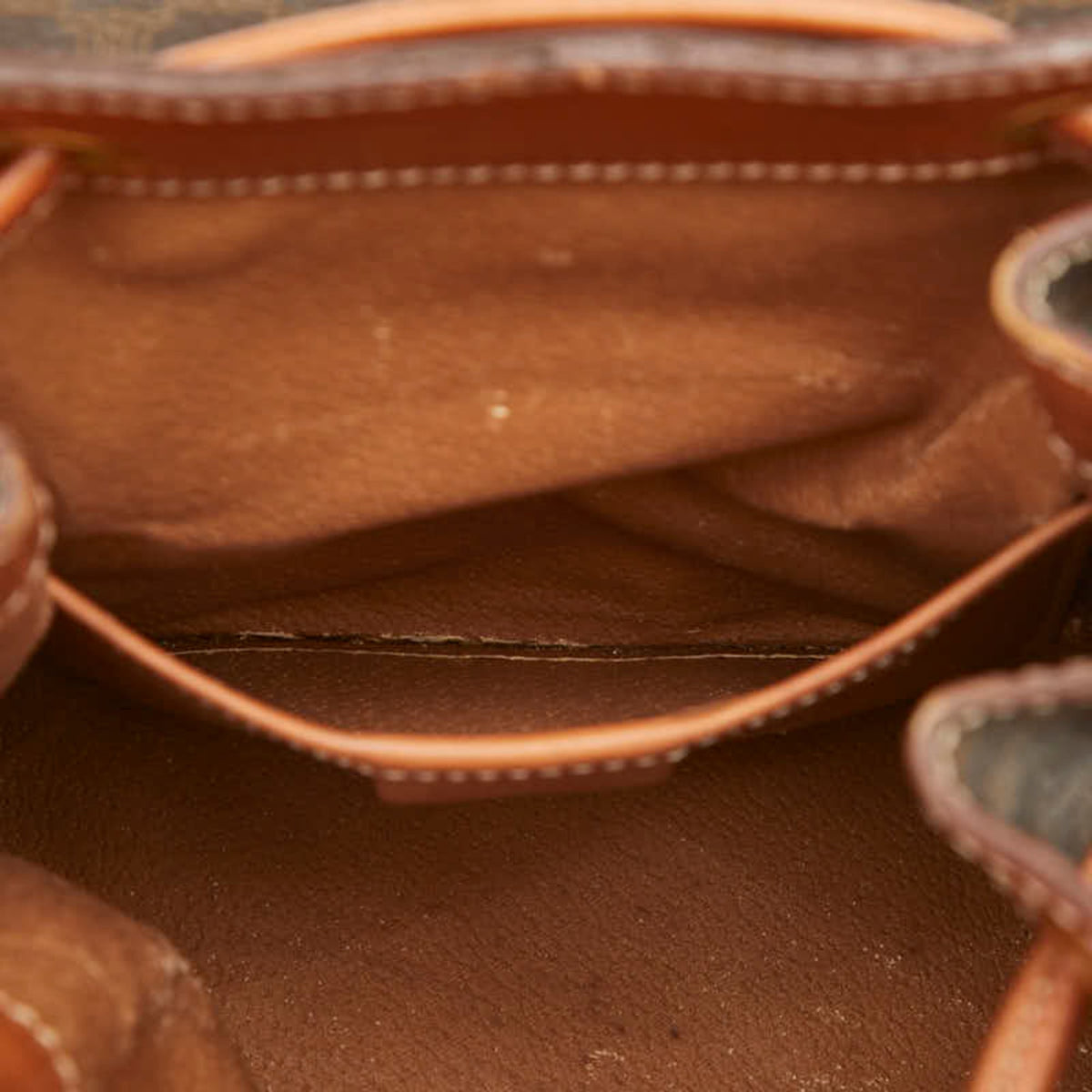Celine Brown Pvc Leather Backpack (Pre-Owned)