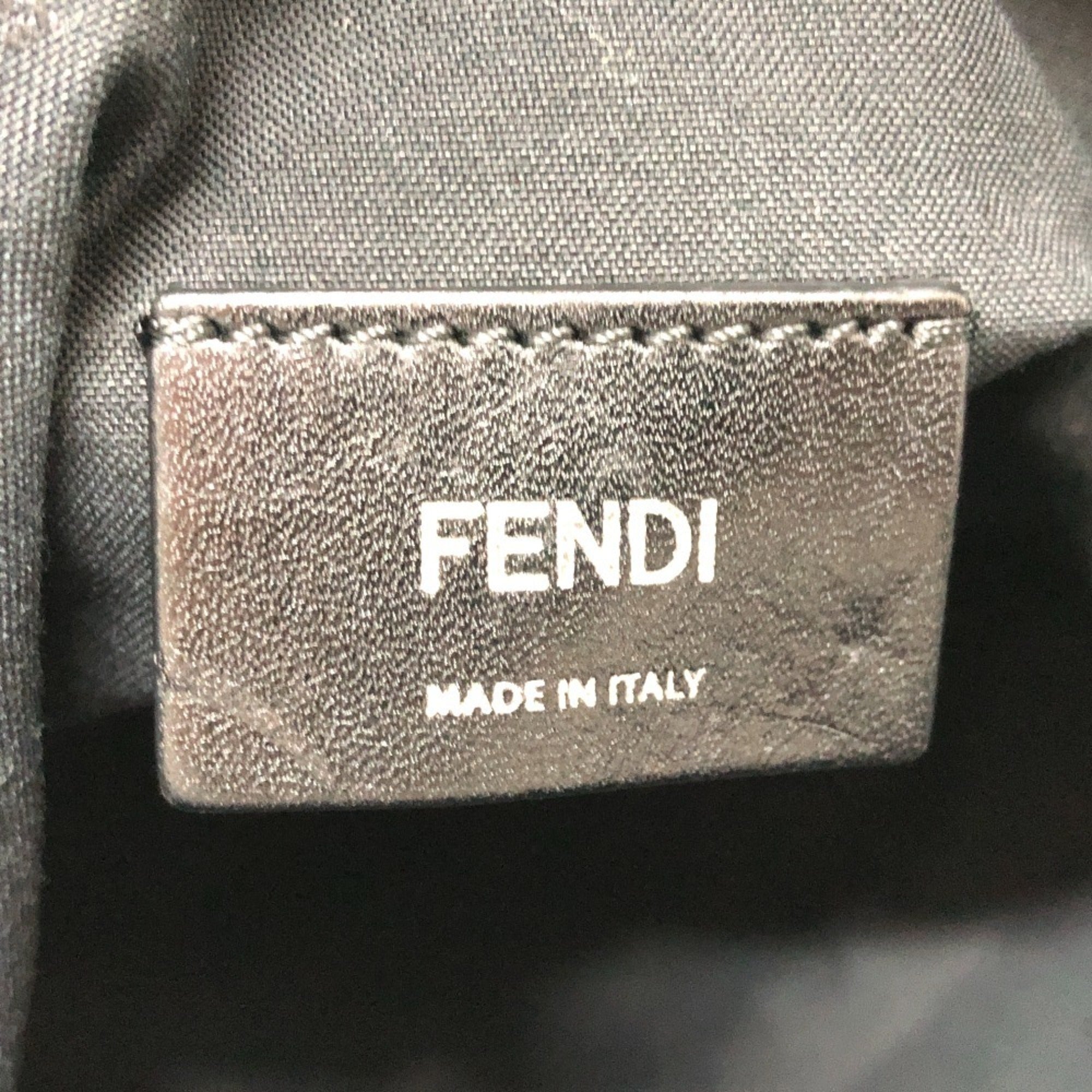 Fendi Zucca Navy Nylon Backpack (Pre-Owned)