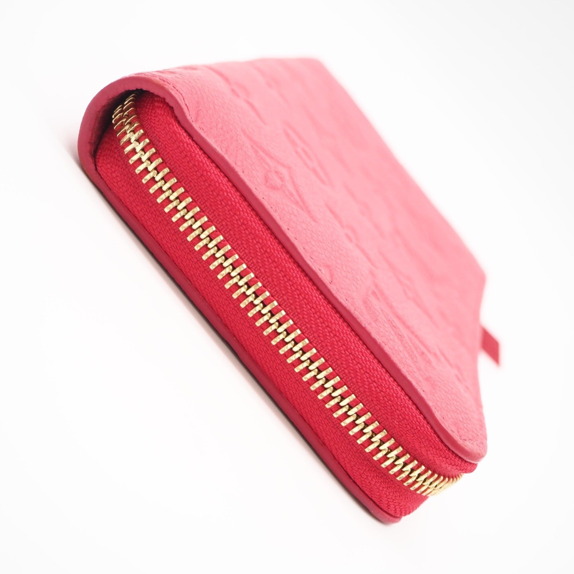 Louis Vuitton Monogram Empreinte Pink Leather Long Wallet (Bi-Fold) (Pre-Owned)