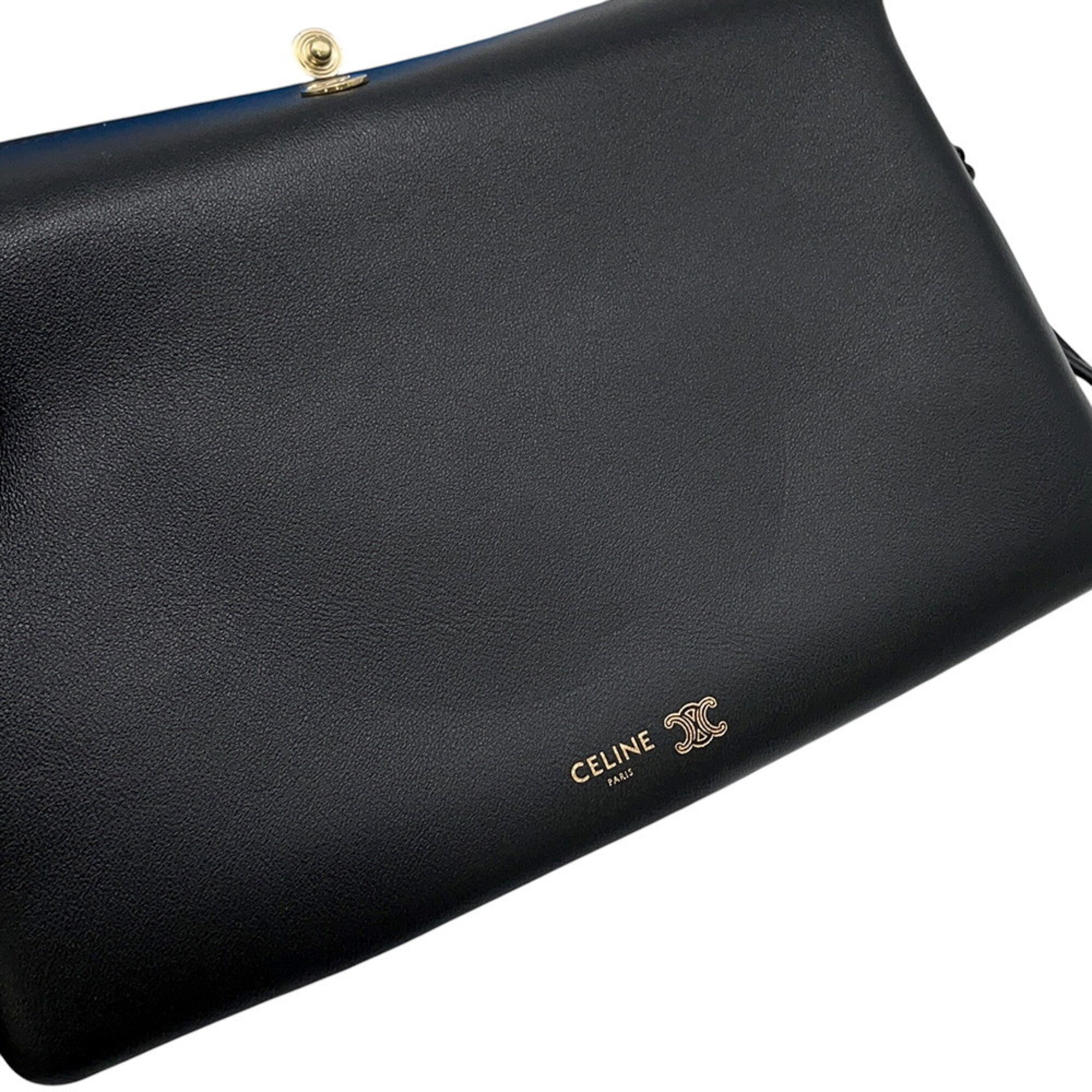 Celine Black Leather Shoulder Bag (Pre-Owned)