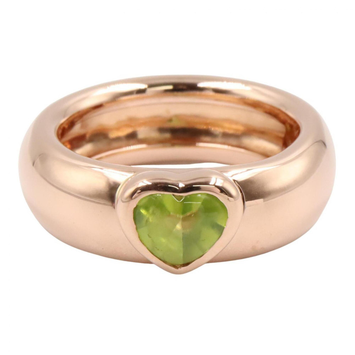 Tiffany Gold Green Pink Gold (18K) Band Ring (Pre-Owned)