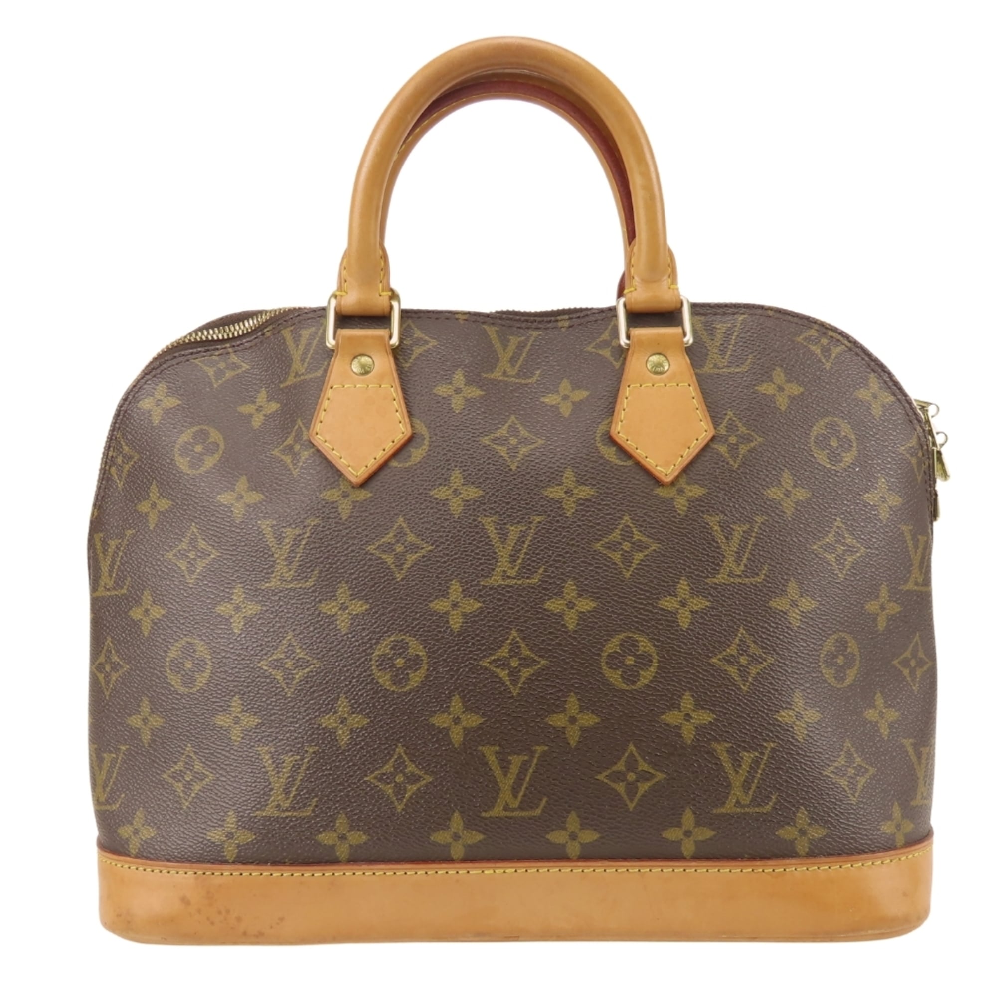 Louis Vuitton Brown Monogram Leather Handbag (Pre-Owned)