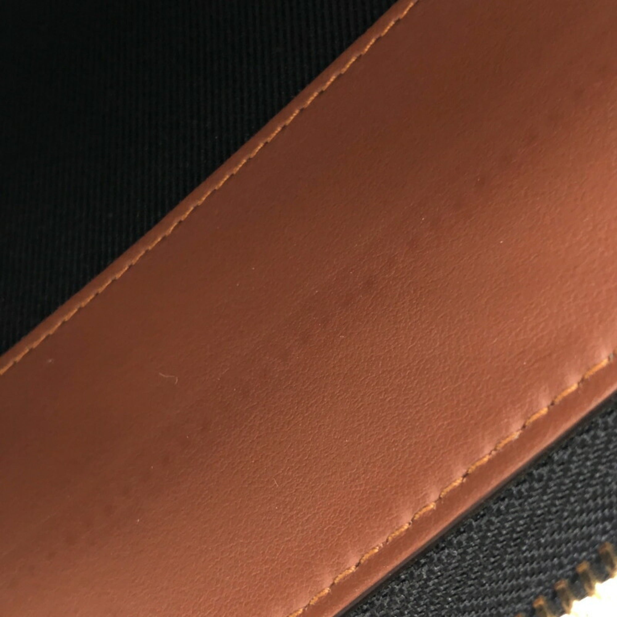 Burberry Brown Pvc Clutch Bag (Pre-Owned)