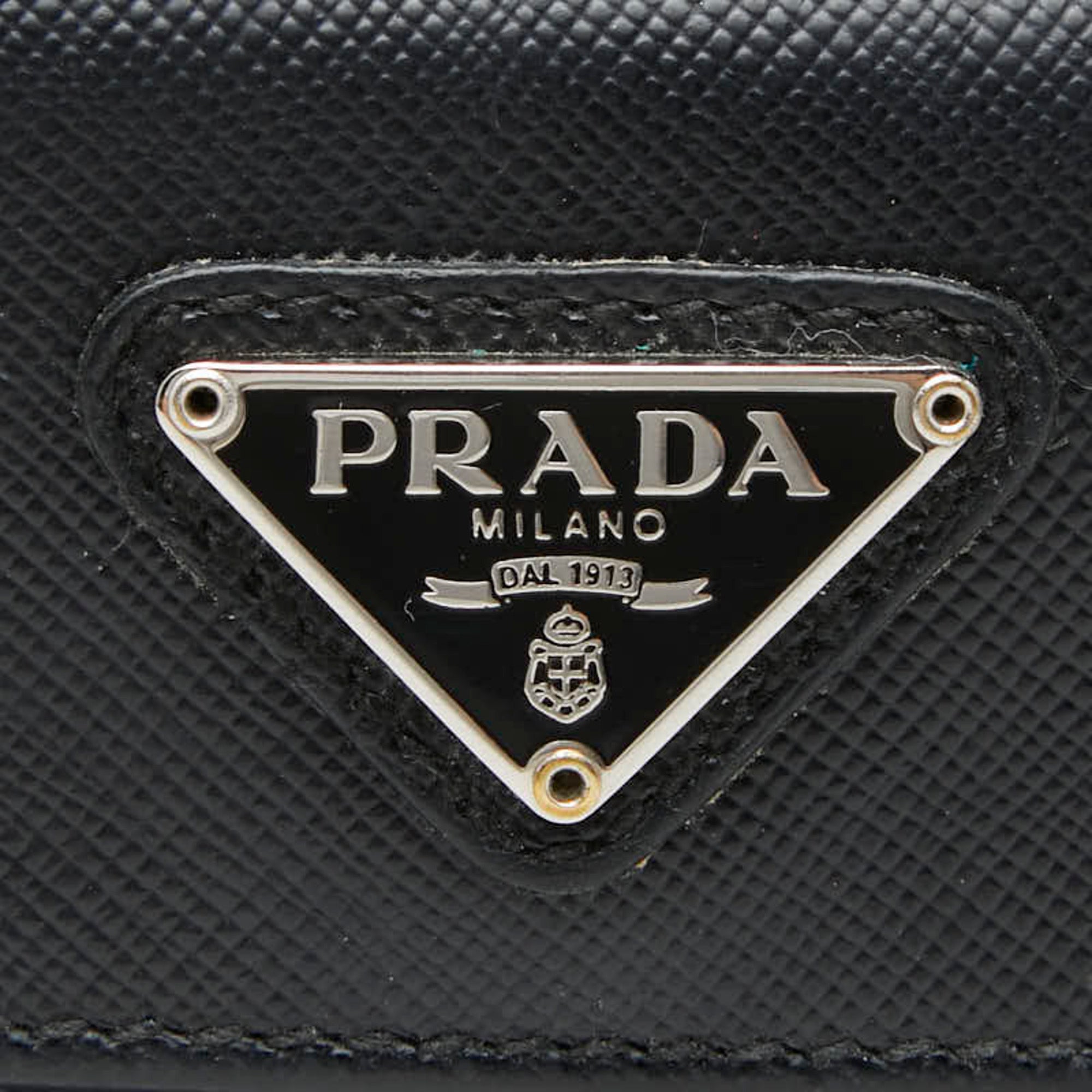Prada Black Leather Wallet (Bi-Fold) (Pre-Owned)