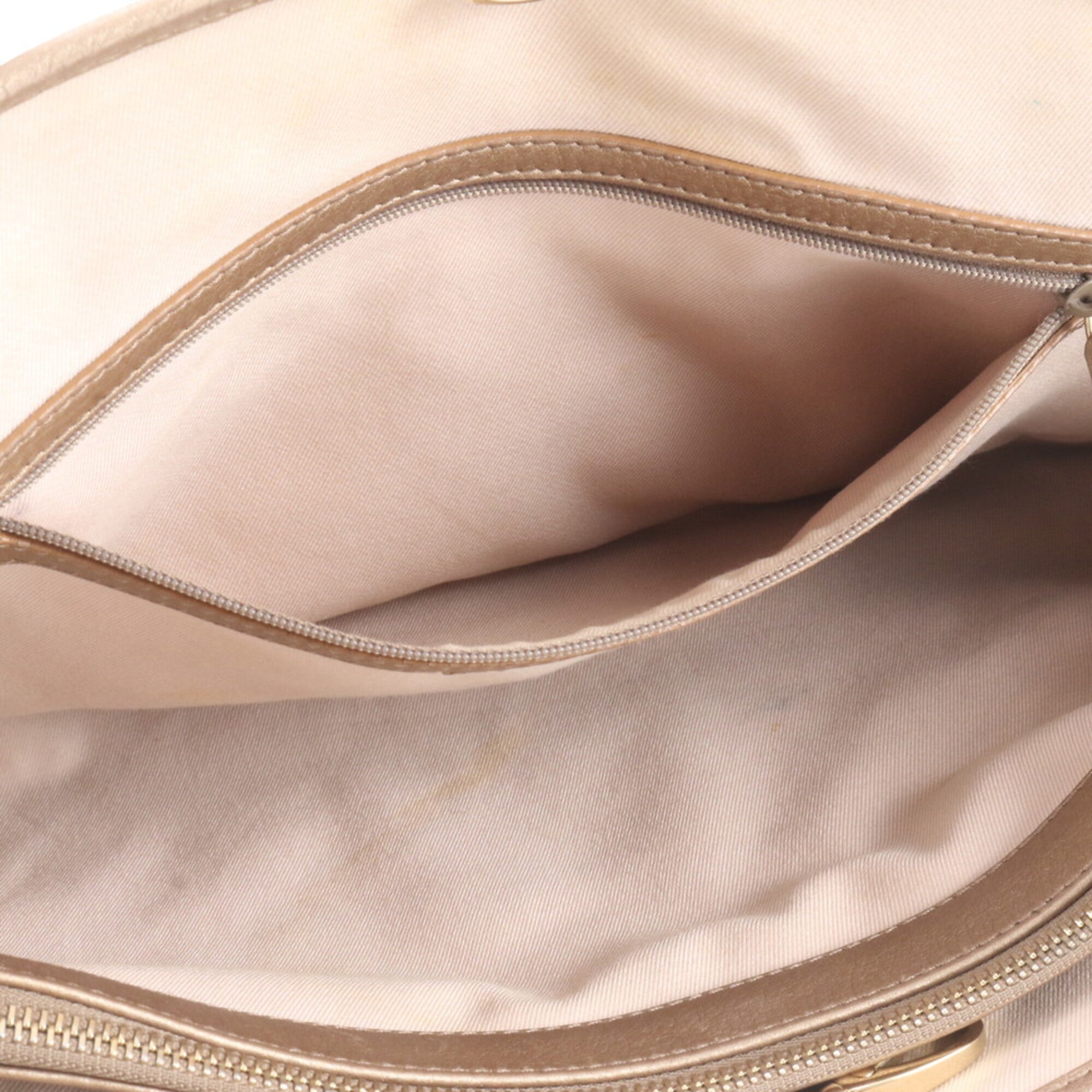 Bvlgari Gold Leather Handbag (Pre-Owned)
