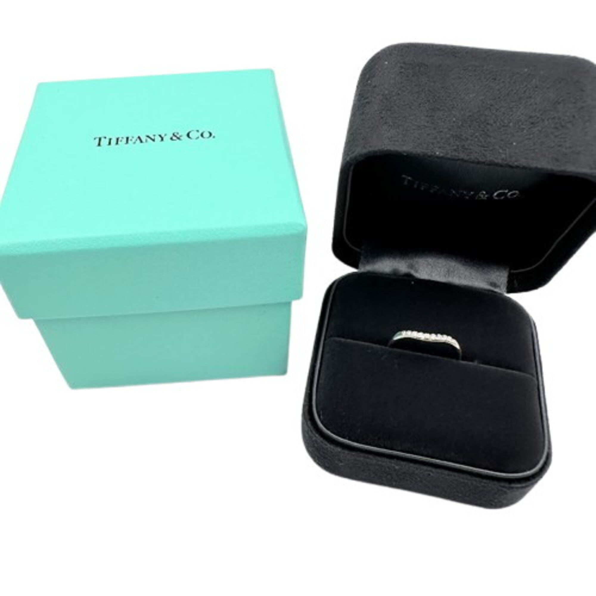 Tiffany Platinum Platinum 950 Band Ring (Pre-Owned)
