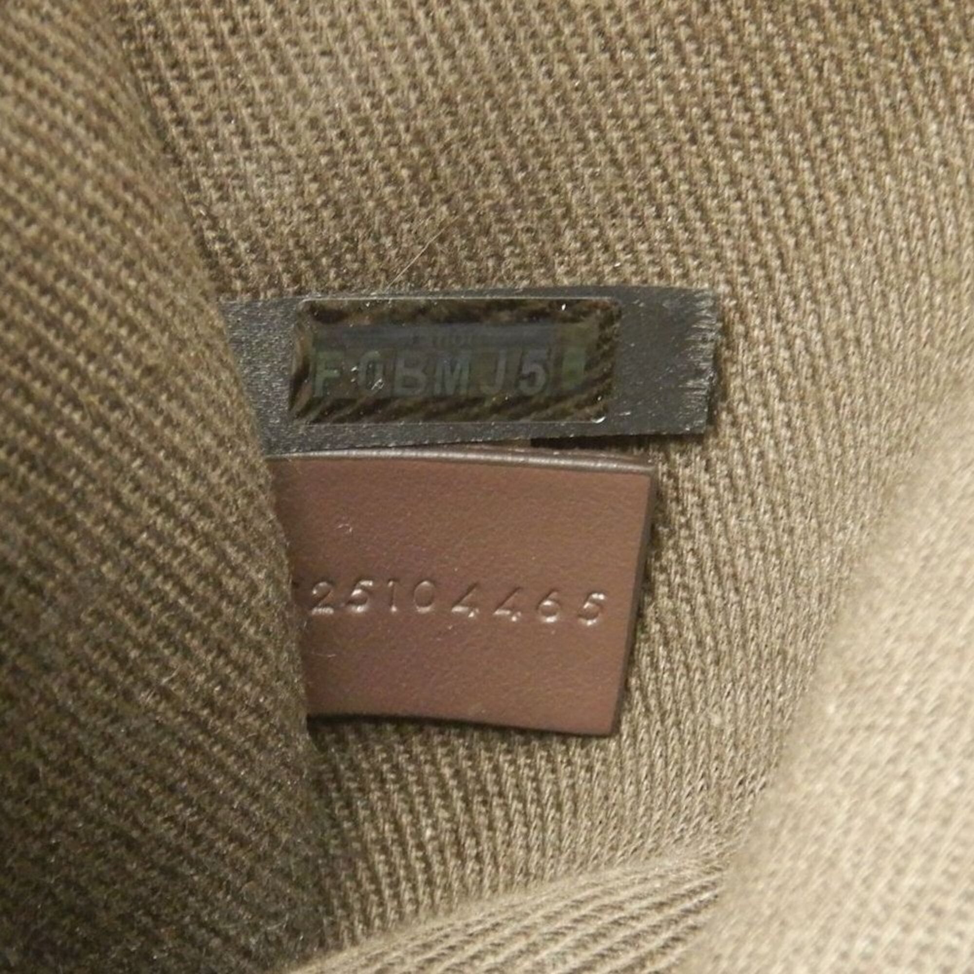 Chloé Brown Canvas Leather Tote Bag (Pre-Owned)