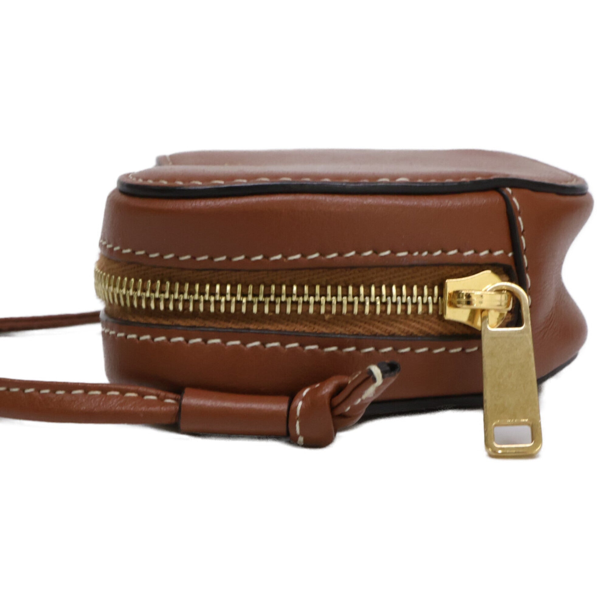 Celine Brown Leather Shoulder Bag (Pre-Owned)