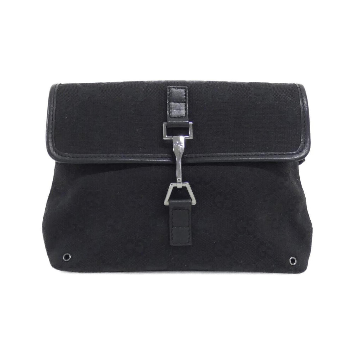 Gucci Black Gg Canvas Fanny Pack (Pre-Owned)