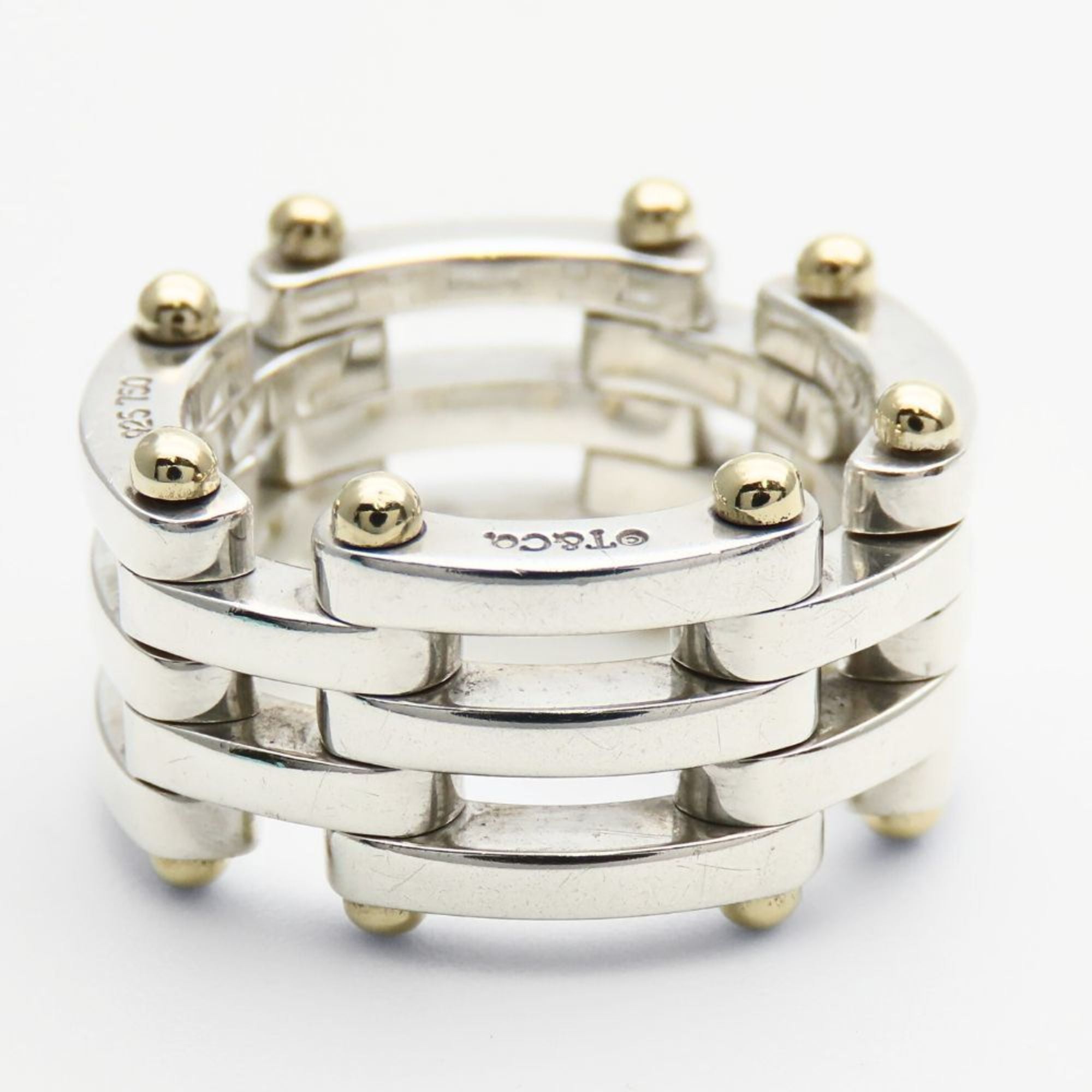 Tiffany Yellow Gold (18K) Silver 925 Band Ring (Pre-Owned)