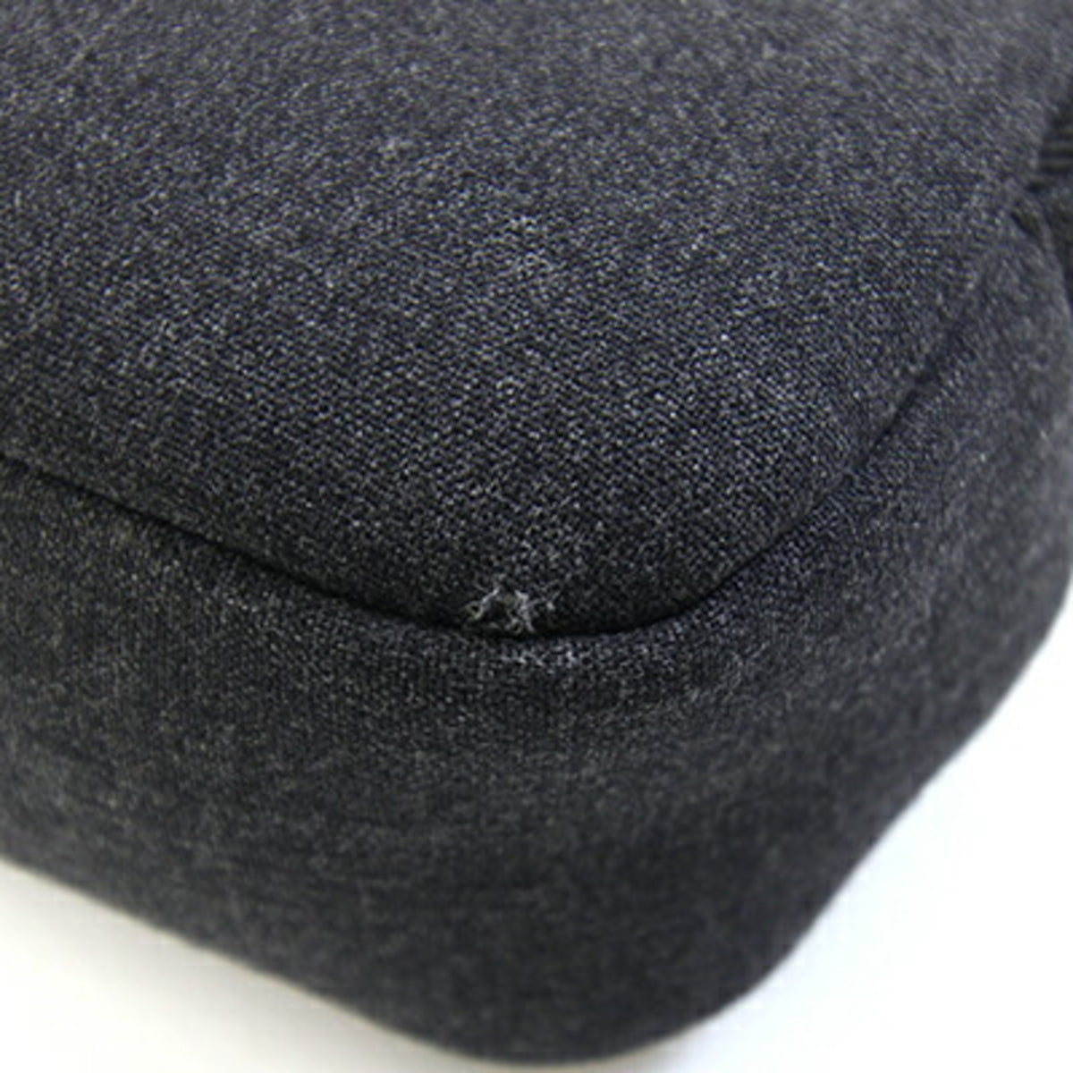 Prada Gray Canvas Handbag Pouch (Pre-Owned)