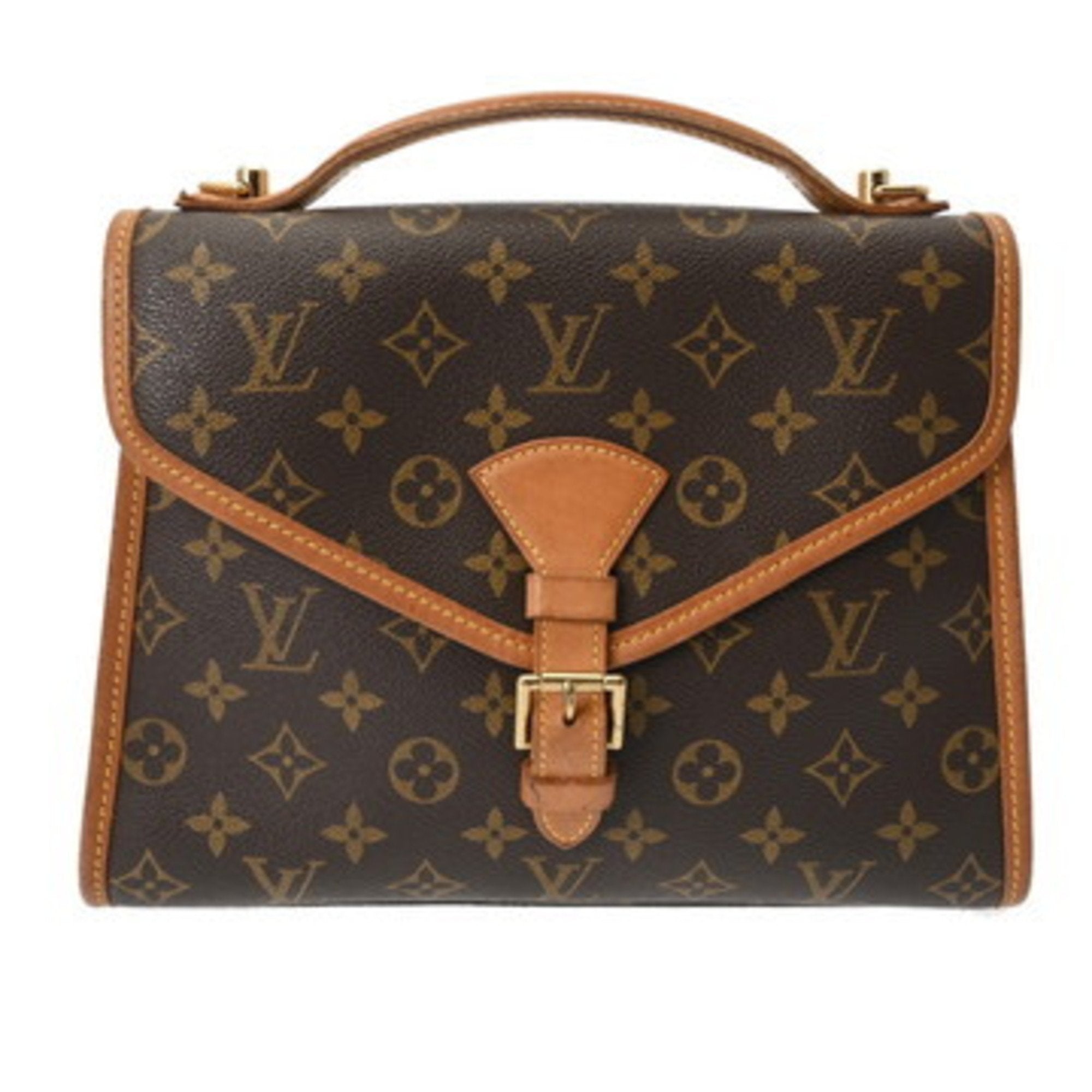 Louis Vuitton Brown Monogram Canvas Handbag (Pre-Owned)