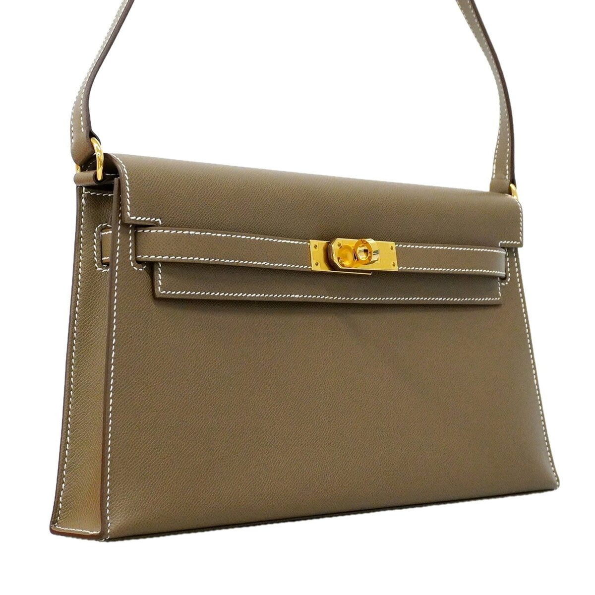 Hermes Etoupe Gray Shoulder Bag (Pre-Owned)