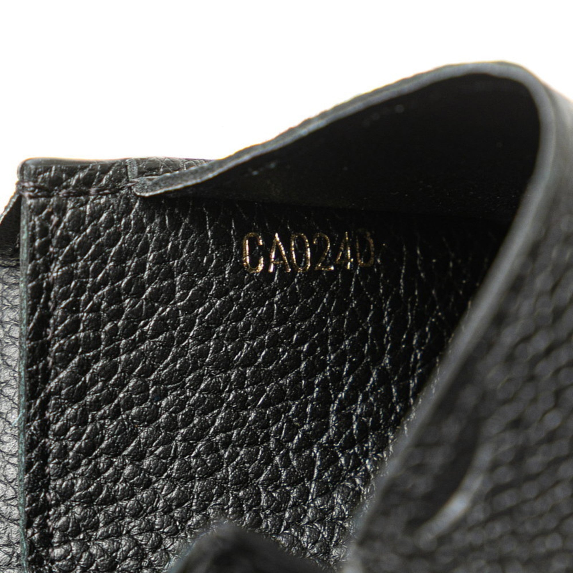 Louis Vuitton Black Noir Leather Wallet (Bi-Fold) (Pre-Owned)
