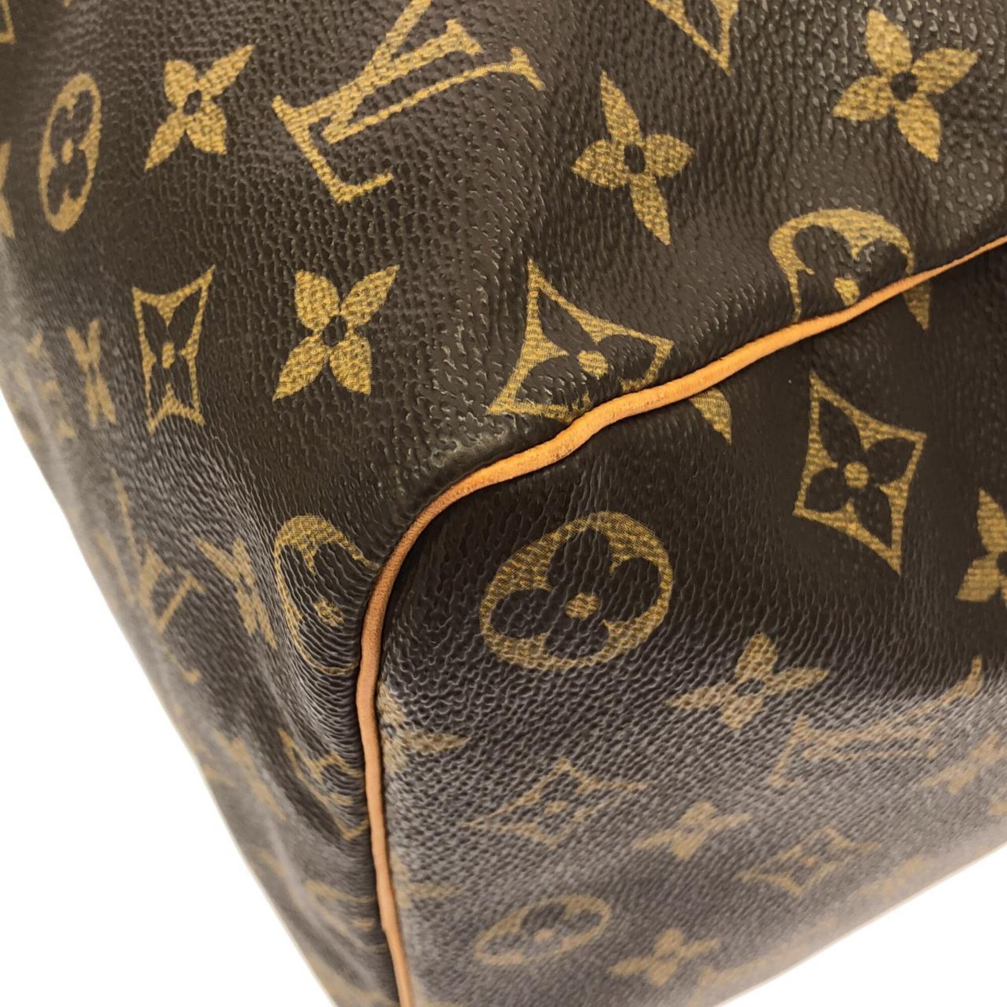 Louis Vuitton Marron Coated Canvas Boston Bag (Pre-Owned)