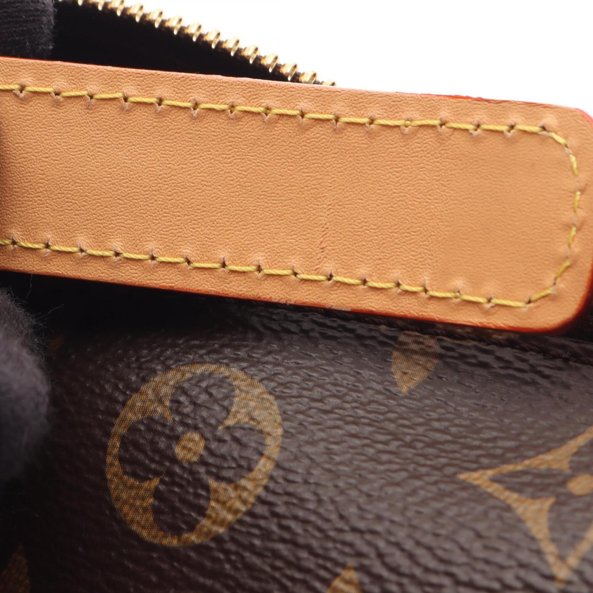 Louis Vuitton Brown Coated Canvas Leather Handbag (Pre-Owned)