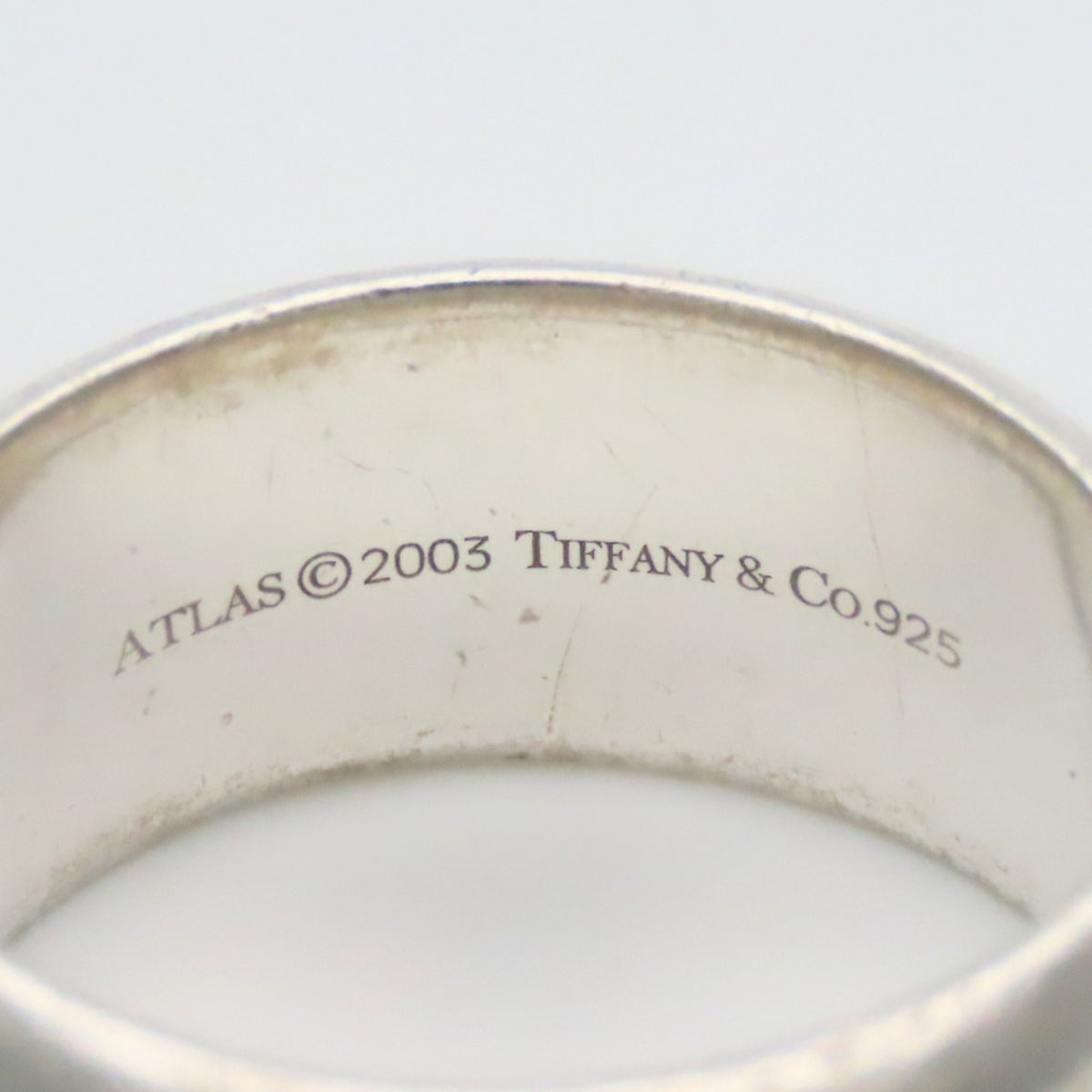 Tiffany Atlas Silver Silver 925 Band Ring (Pre-Owned)