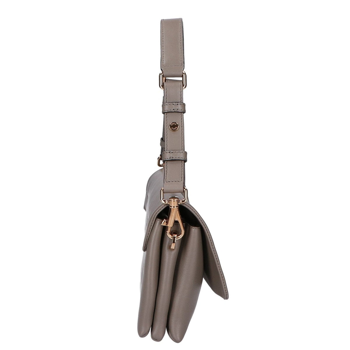 Tod's Gray Leather Shoulder Bag (Pre-Owned)