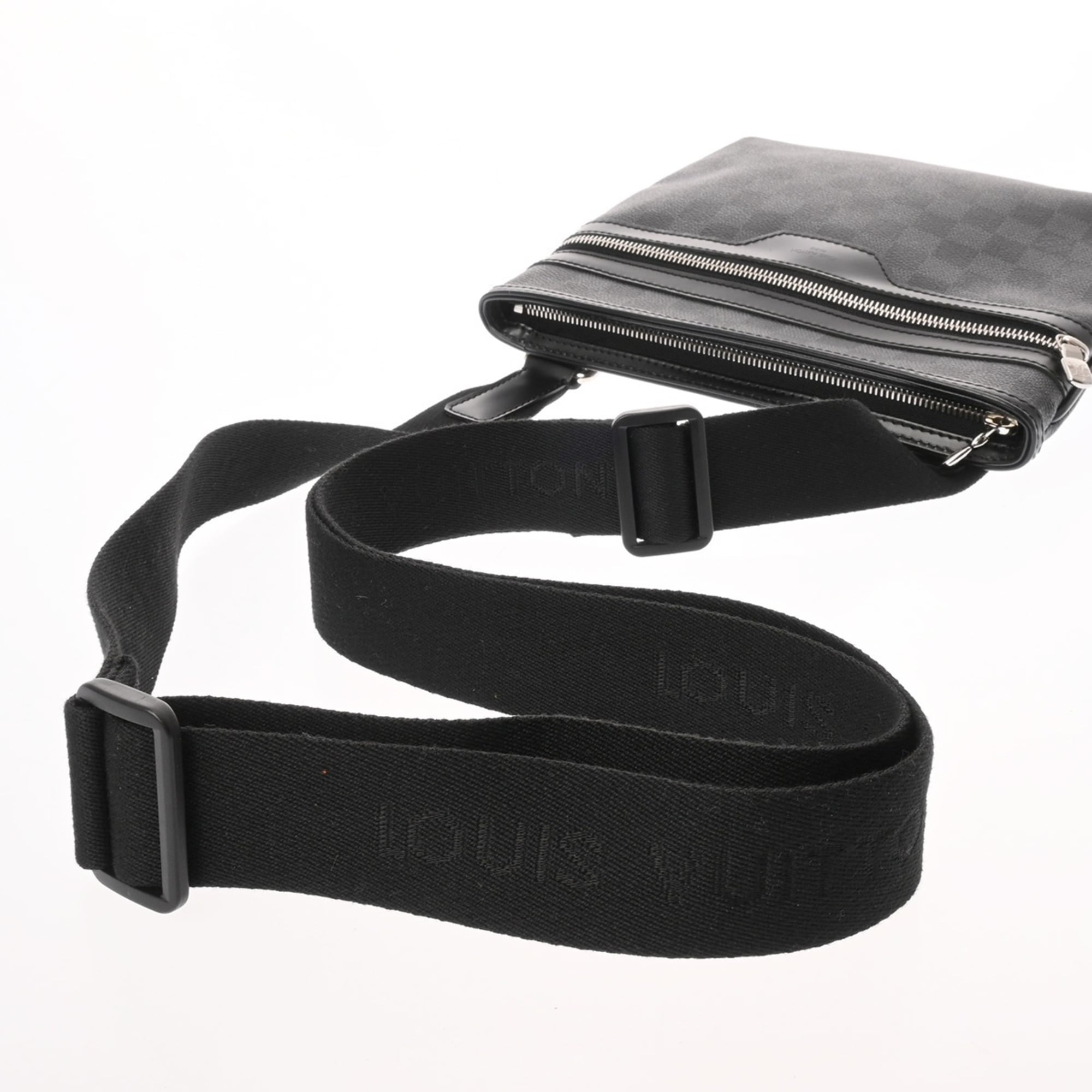 Louis Vuitton Damier Graphite Black Gray Damier Graphite Shoulder Bag (Pre-Owned)