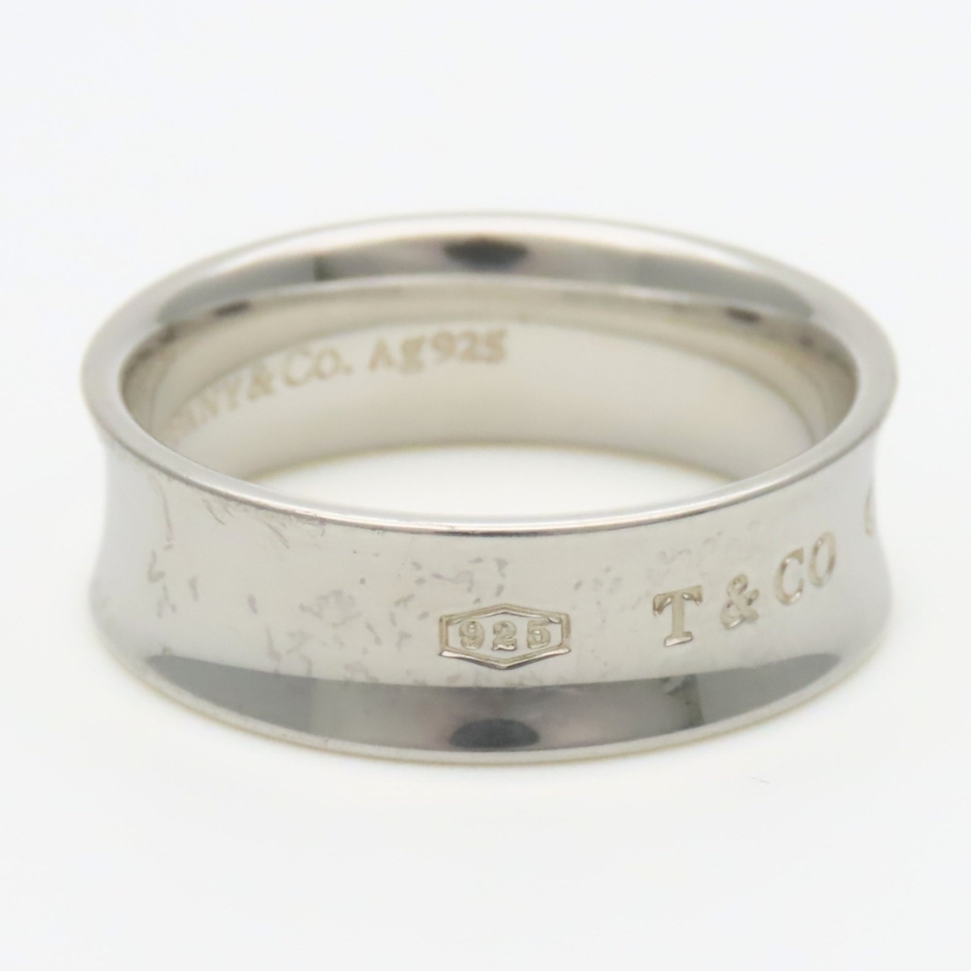Tiffany Silver Silver 925 Band Ring (Pre-Owned)