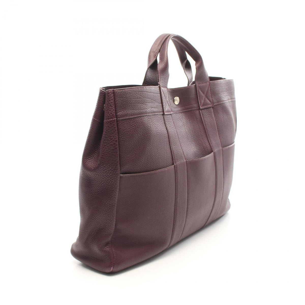 Hermes Purple Raisin Togo Leather Leather Handbag Tote Bag (Pre-Owned)