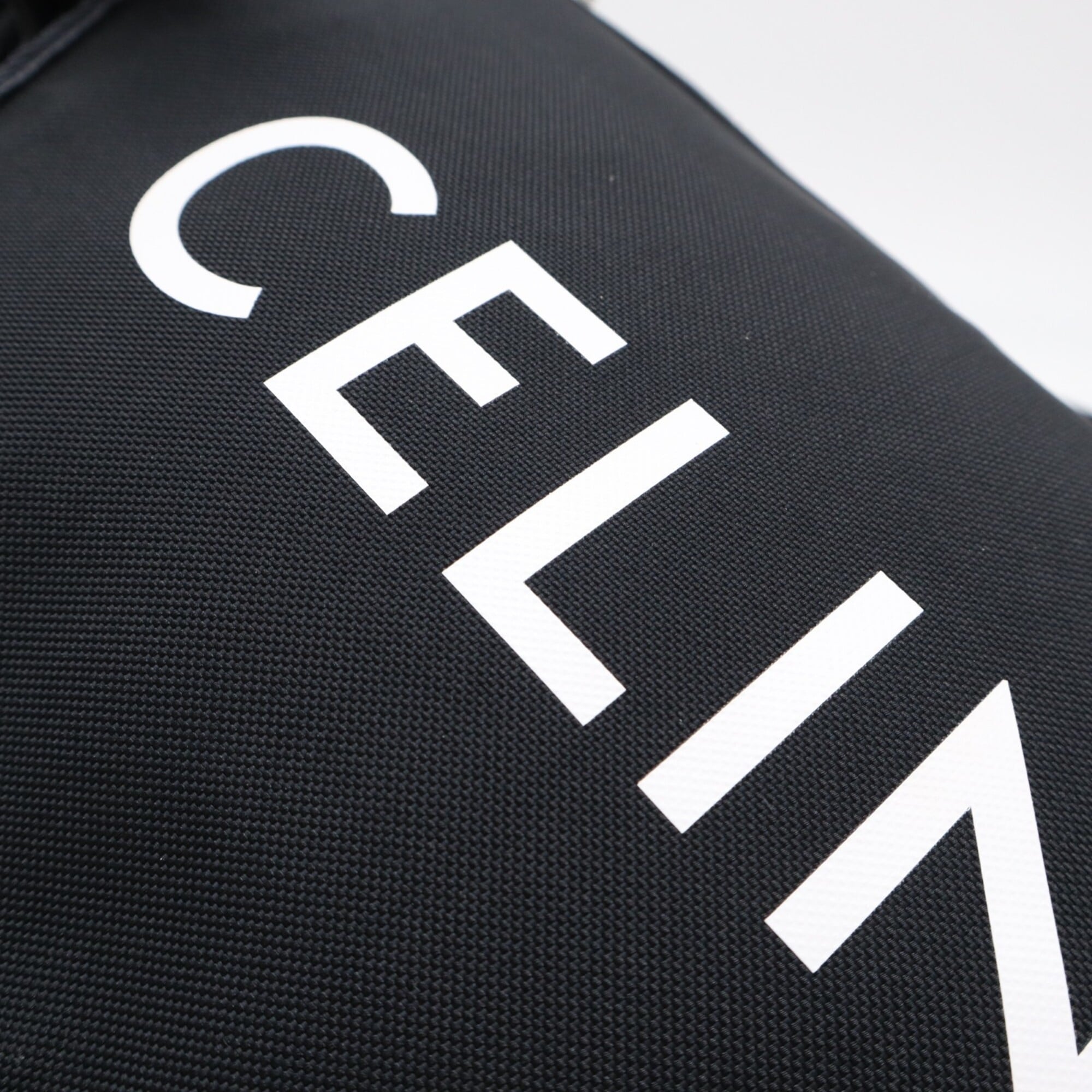 Celine Black Nylon Messenger Bag Shoulder Bag (Pre-Owned)