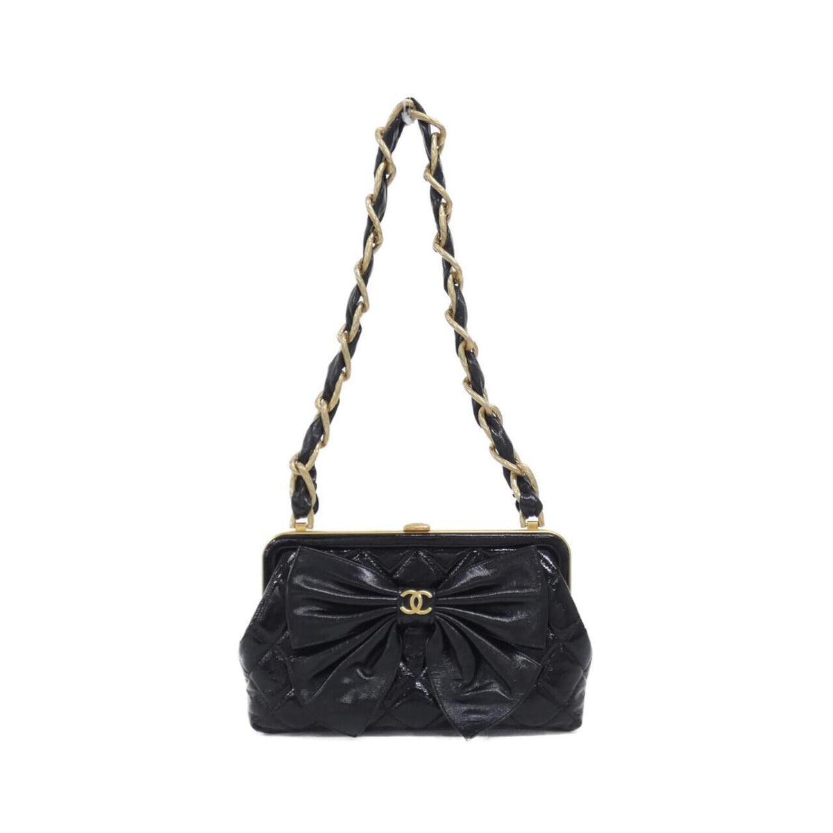 Chanel Black Leather Shoulder Bag (Pre-Owned)