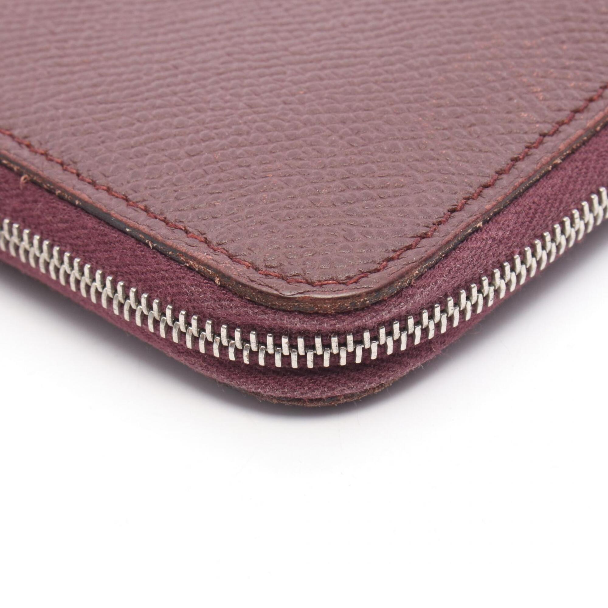 Hermes Bordeaux Epsom Leather Long Wallet (Bi-Fold) (Pre-Owned)