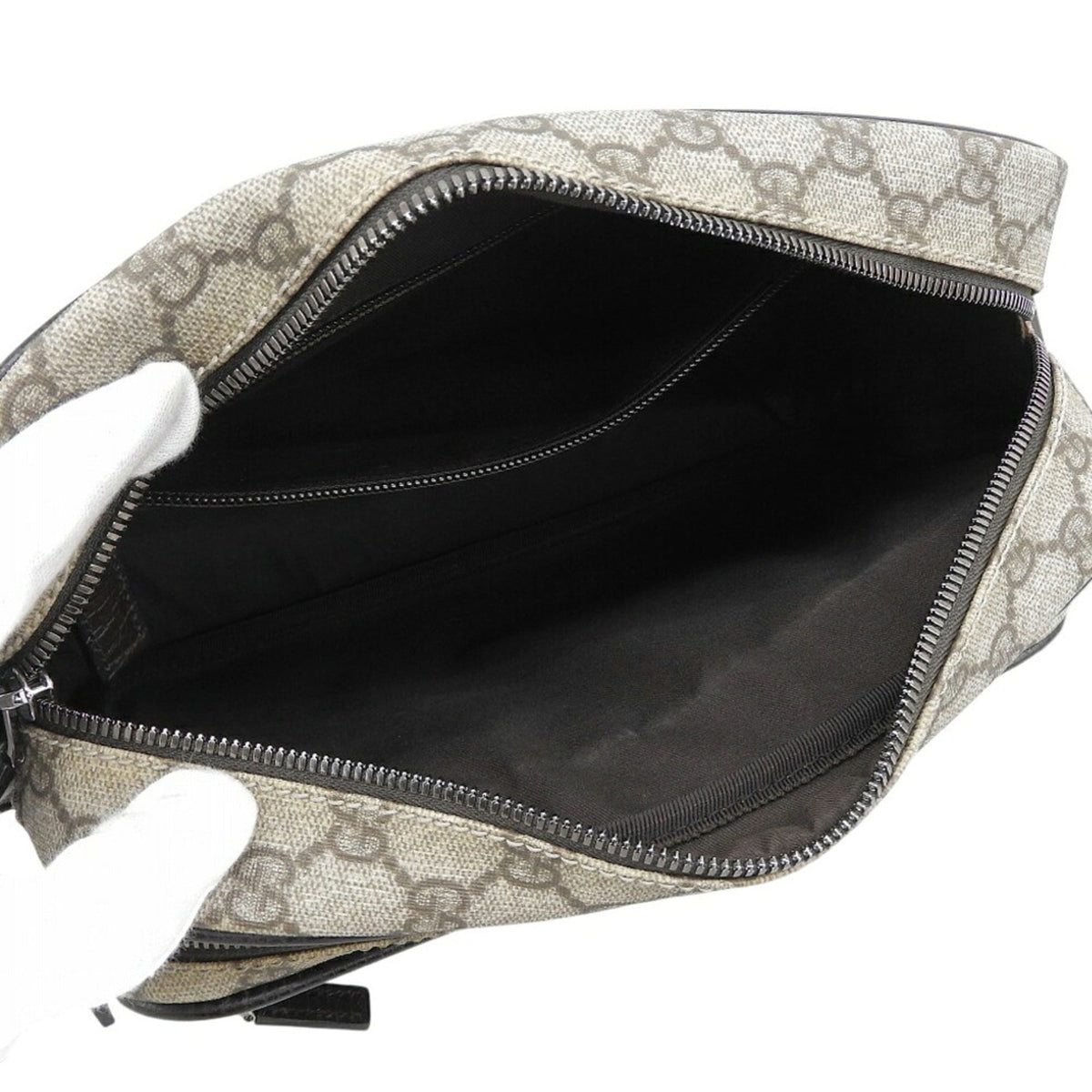 Gucci Beige Brown Pvc Leather Shoulder Bag (Pre-Owned)