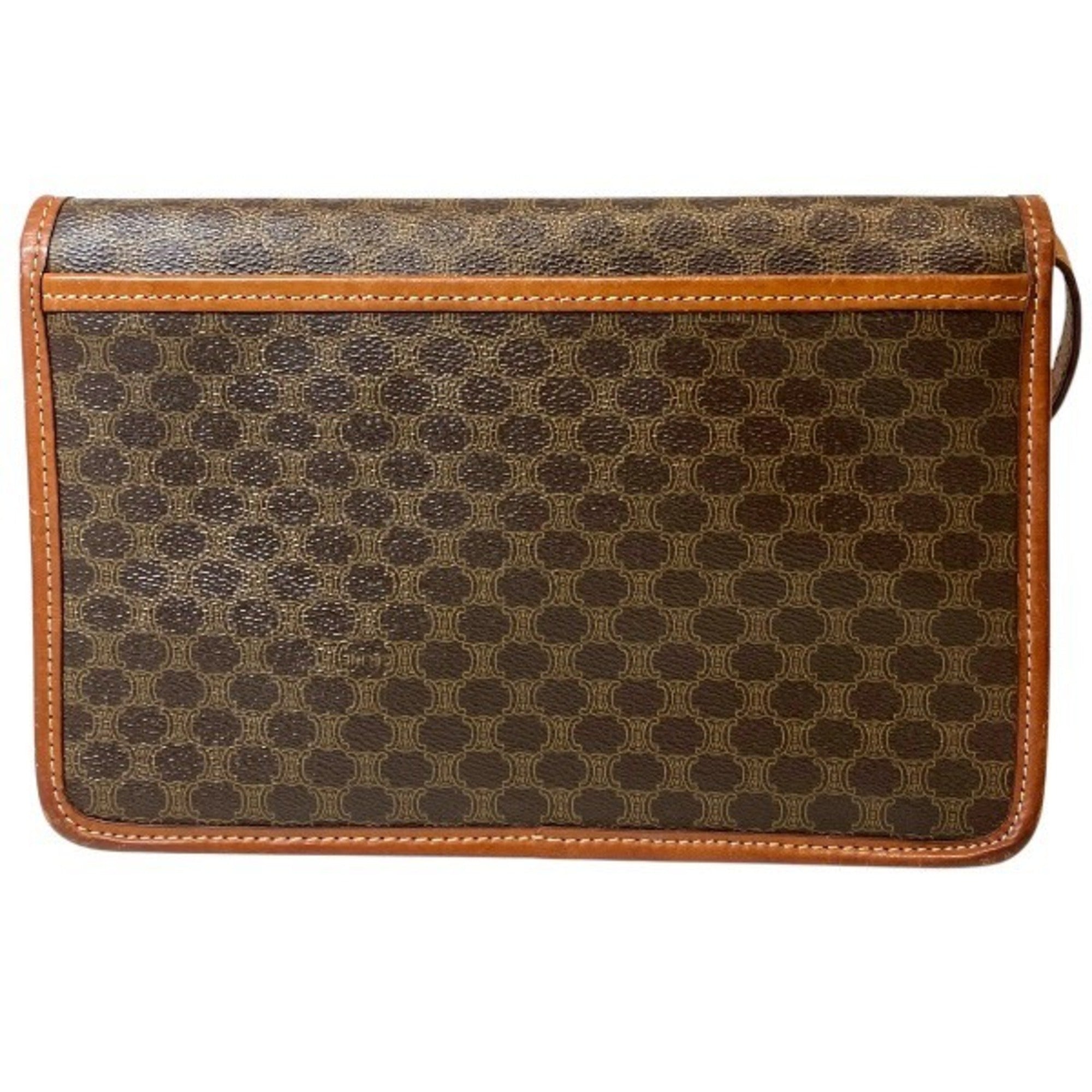 Celine Brown Leather Shoulder Bag (Pre-Owned)