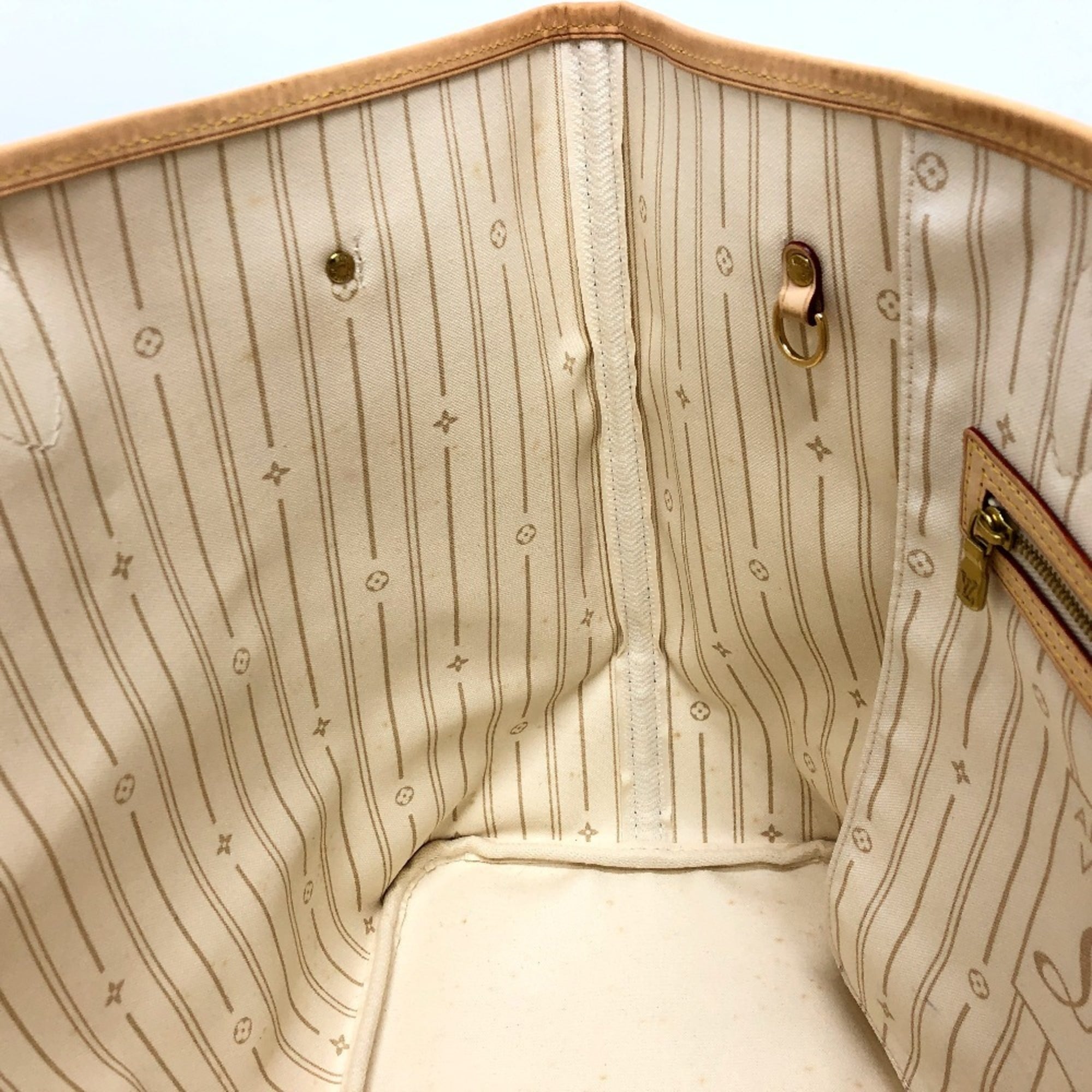 Louis Vuitton Azur White Damier Azur Shoulder Bag Tote Bag (Pre-Owned)