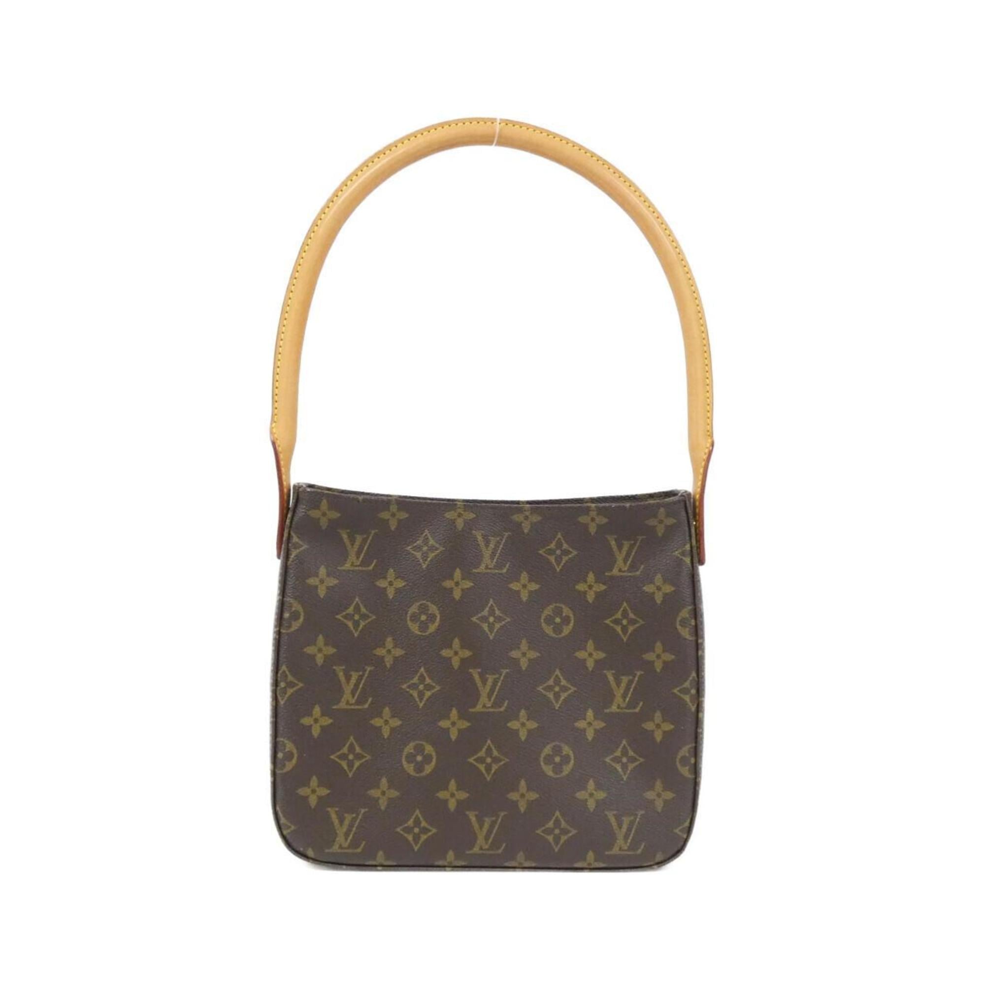 Louis Vuitton Marron Coated Canvas Shoulder Bag (Pre-Owned)