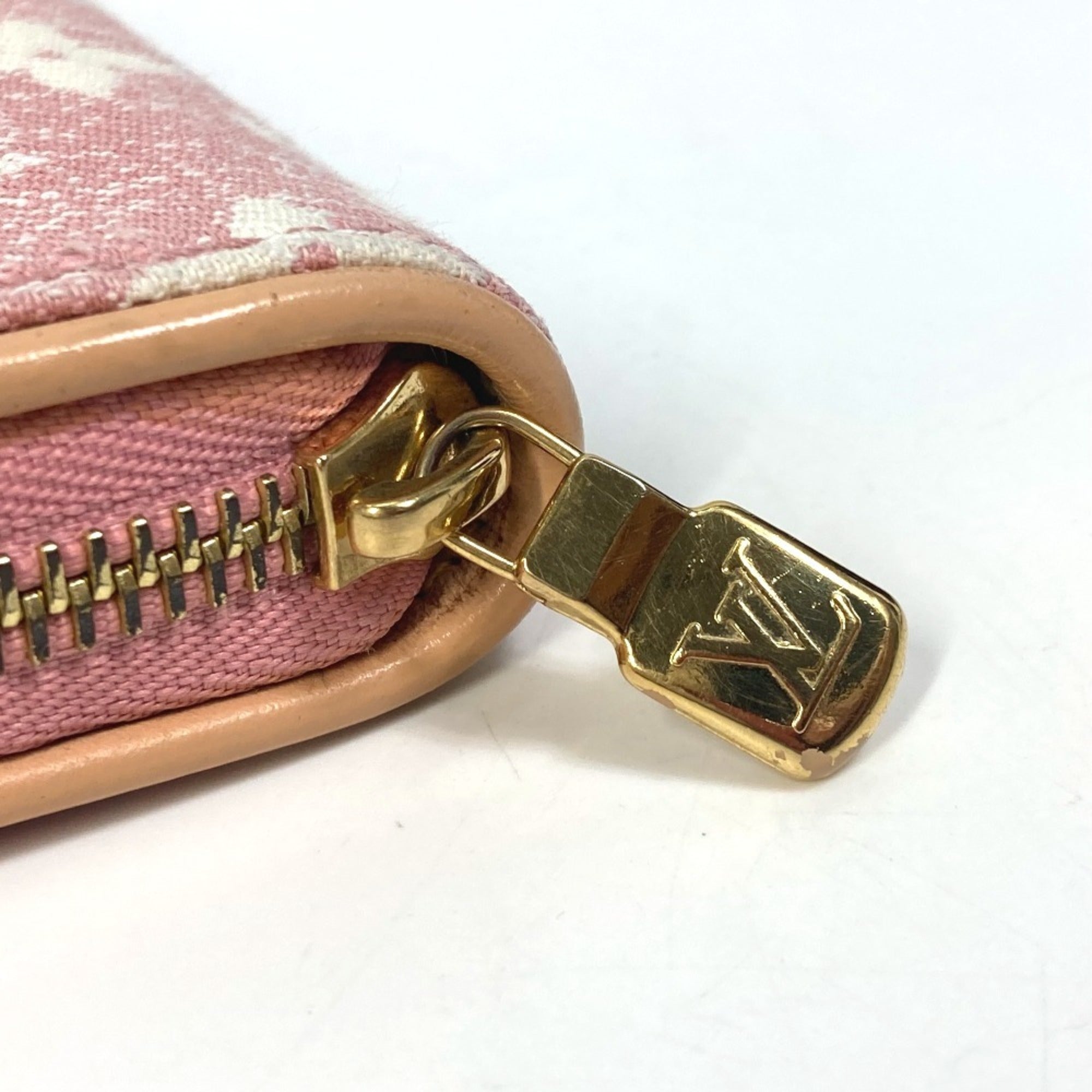Louis Vuitton Monogram Denim Pink Monogram Denim Long Wallet (Bi-Fold) (Pre-Owned)