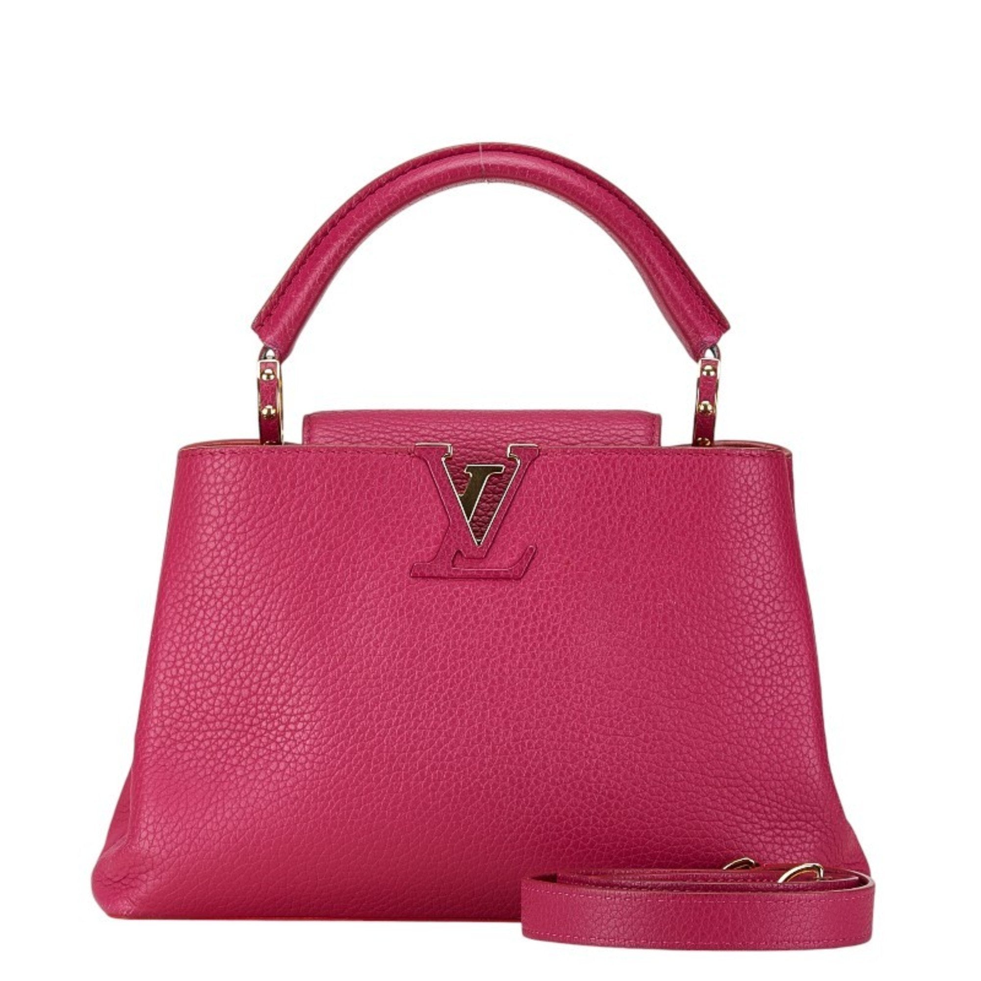 Louis Vuitton Pink Leather Handbag Shoulder Bag (Pre-Owned)