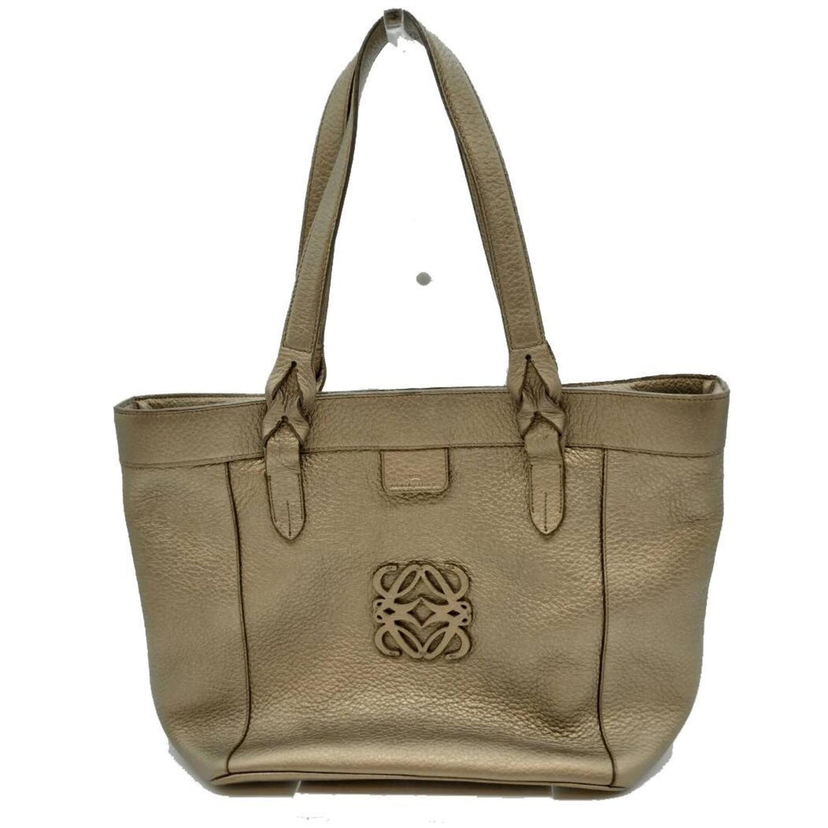Loewe Gold Leather Handbag Tote Bag (Pre-Owned)