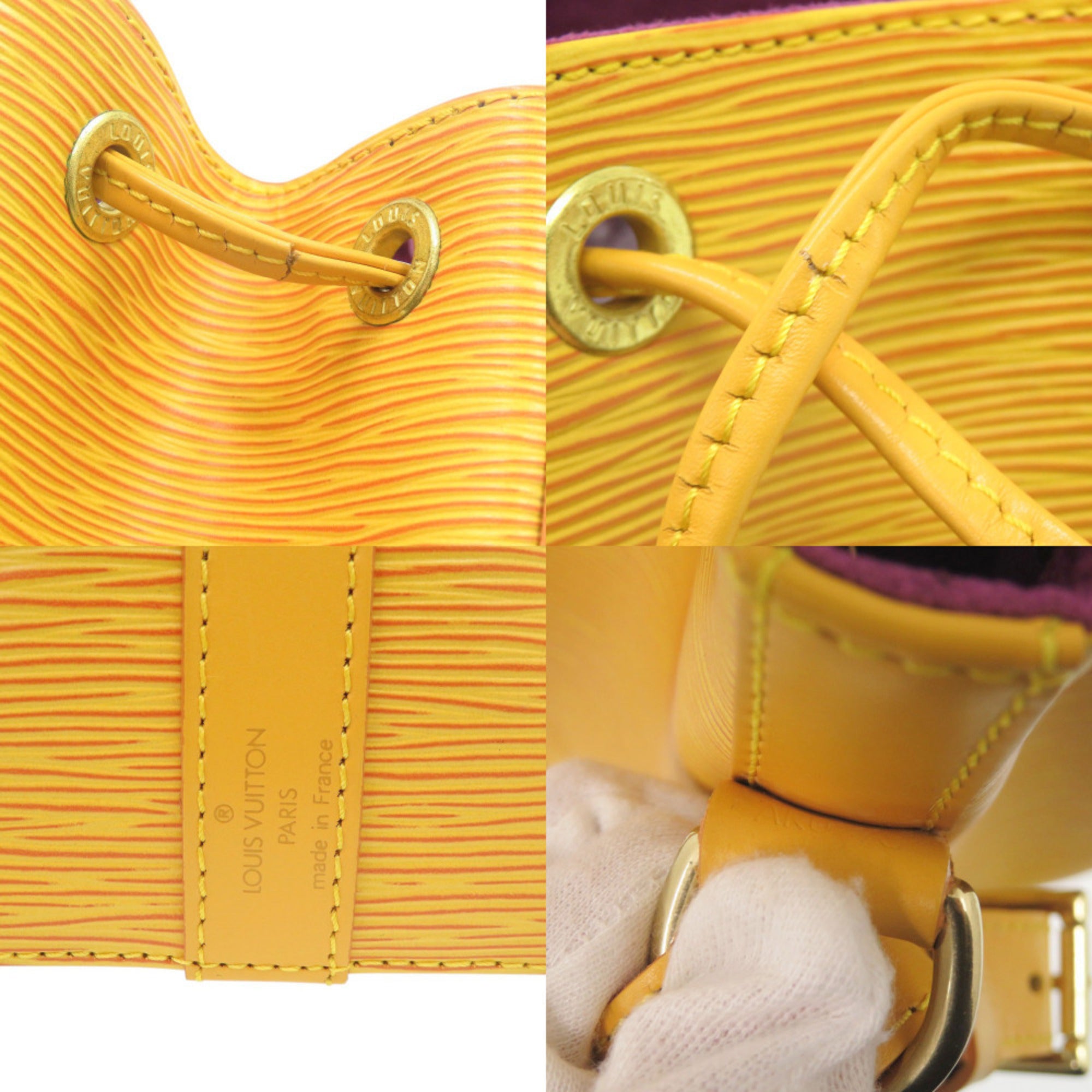Louis Vuitton Yellow Epi Leather Shoulder Bag (Pre-Owned)
